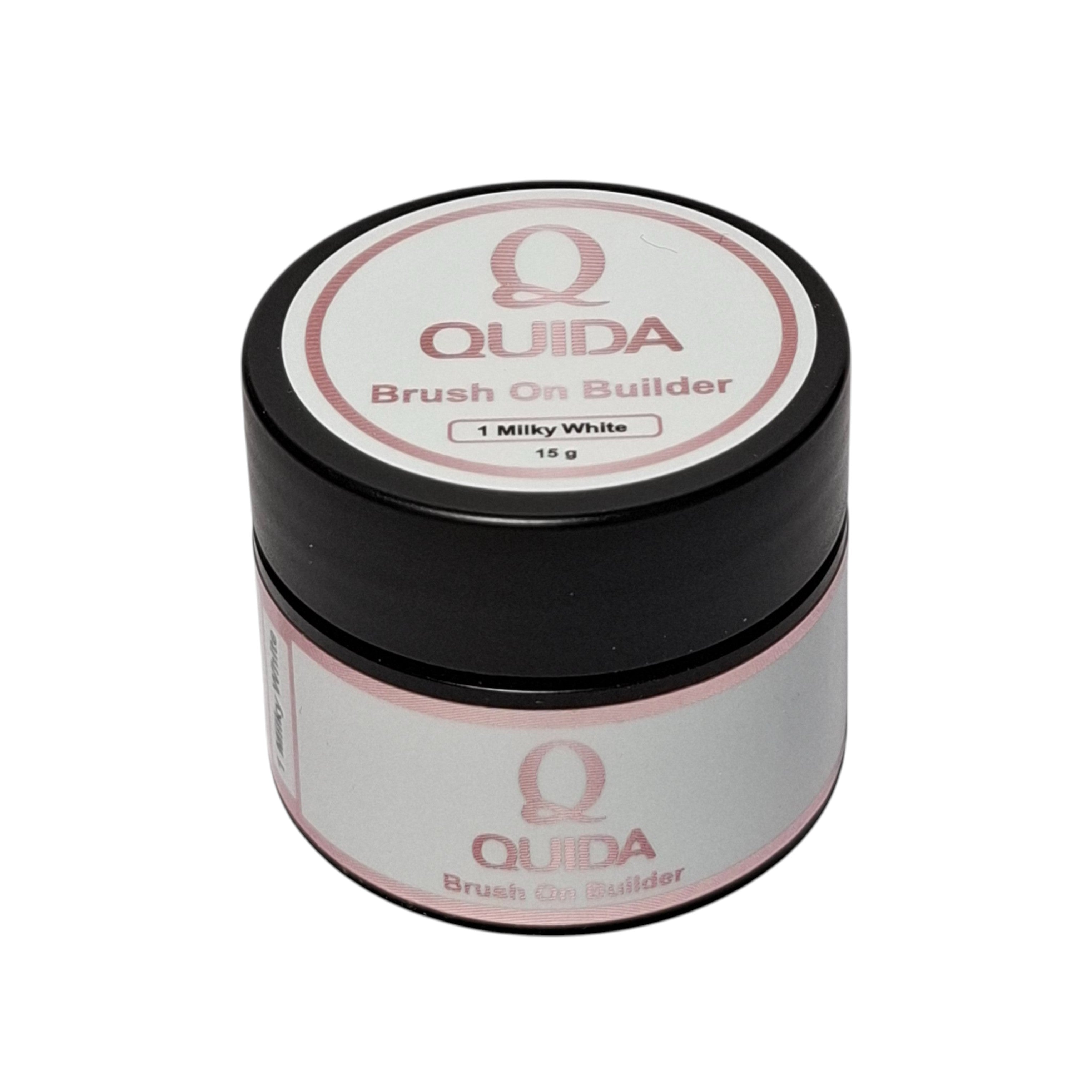 Quida Brush On Builder Milky White #01 - Melkwit voor French & BIAB ,15 gr