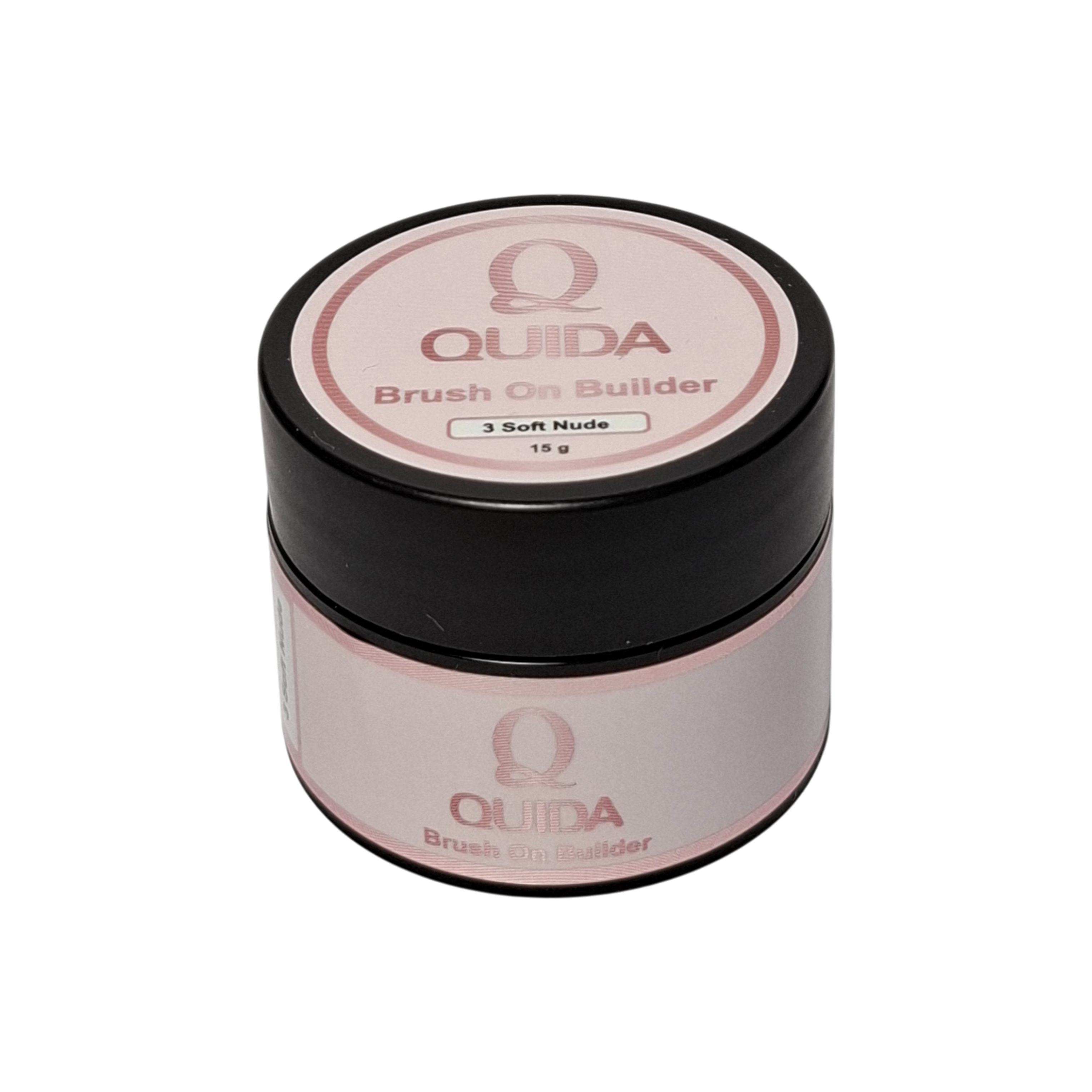 Quida Brush On Builder Soft Nude #03 - Warme Roze-Mauve voor Nude Sets & BIAB, 15 gr