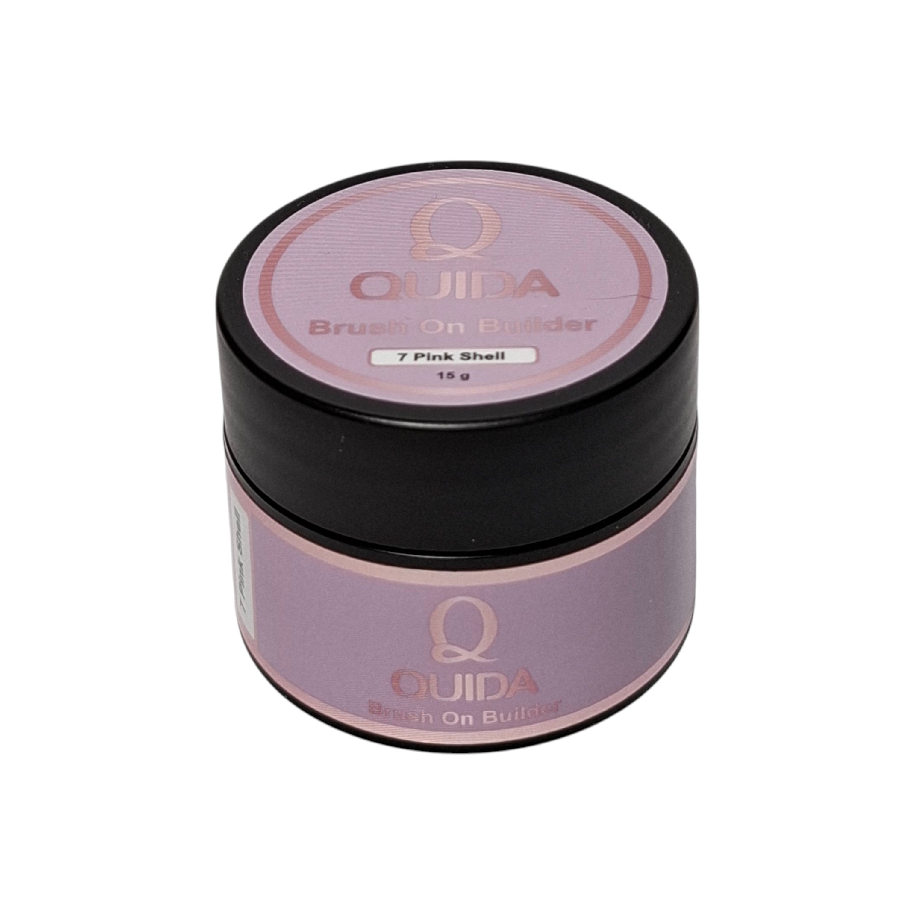 Quida Brush On Builder Pink Shell #07 - Gedempte Lila-Mauve voor Pastel Sets & BIAB, 15 gr
