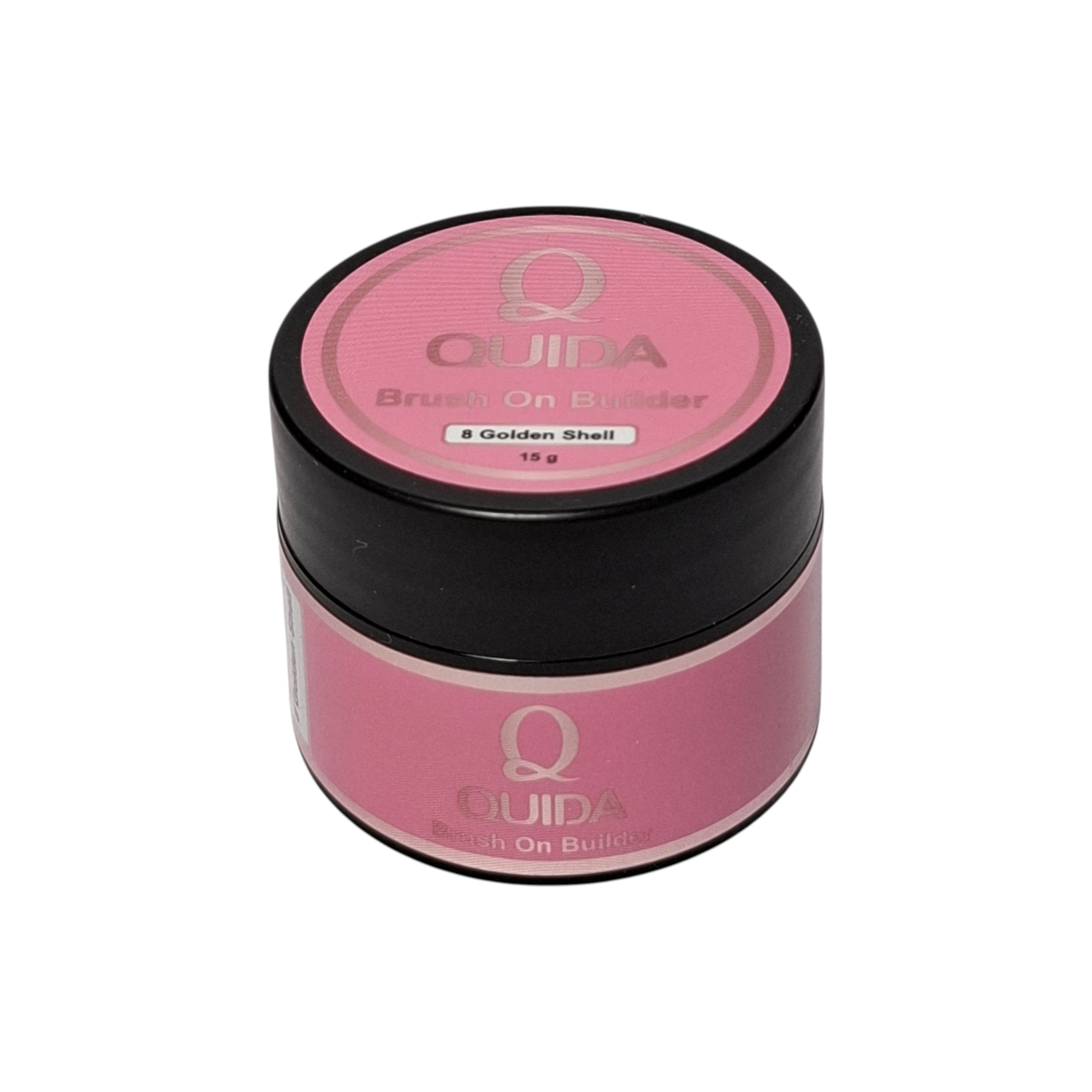 Quida Brush On Builder Golden Shell #08 - Fuchsia-Roze voor Bold Sets & BIAB, 15 gr