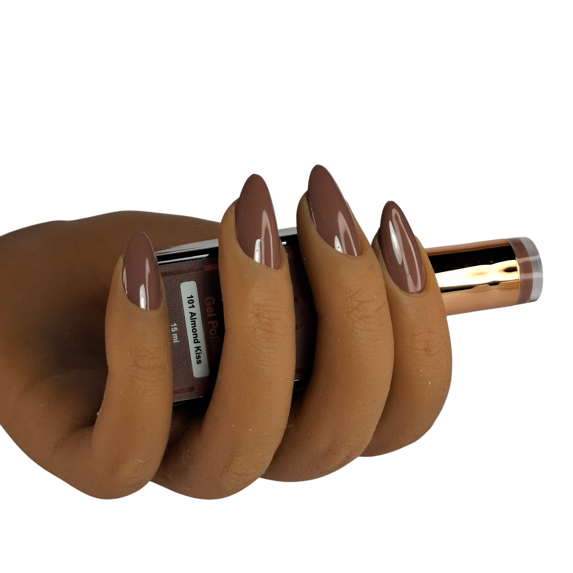 Gel Polish Almond Kiss #101 – Warme Amandelbruine Nude Gel Nagellak