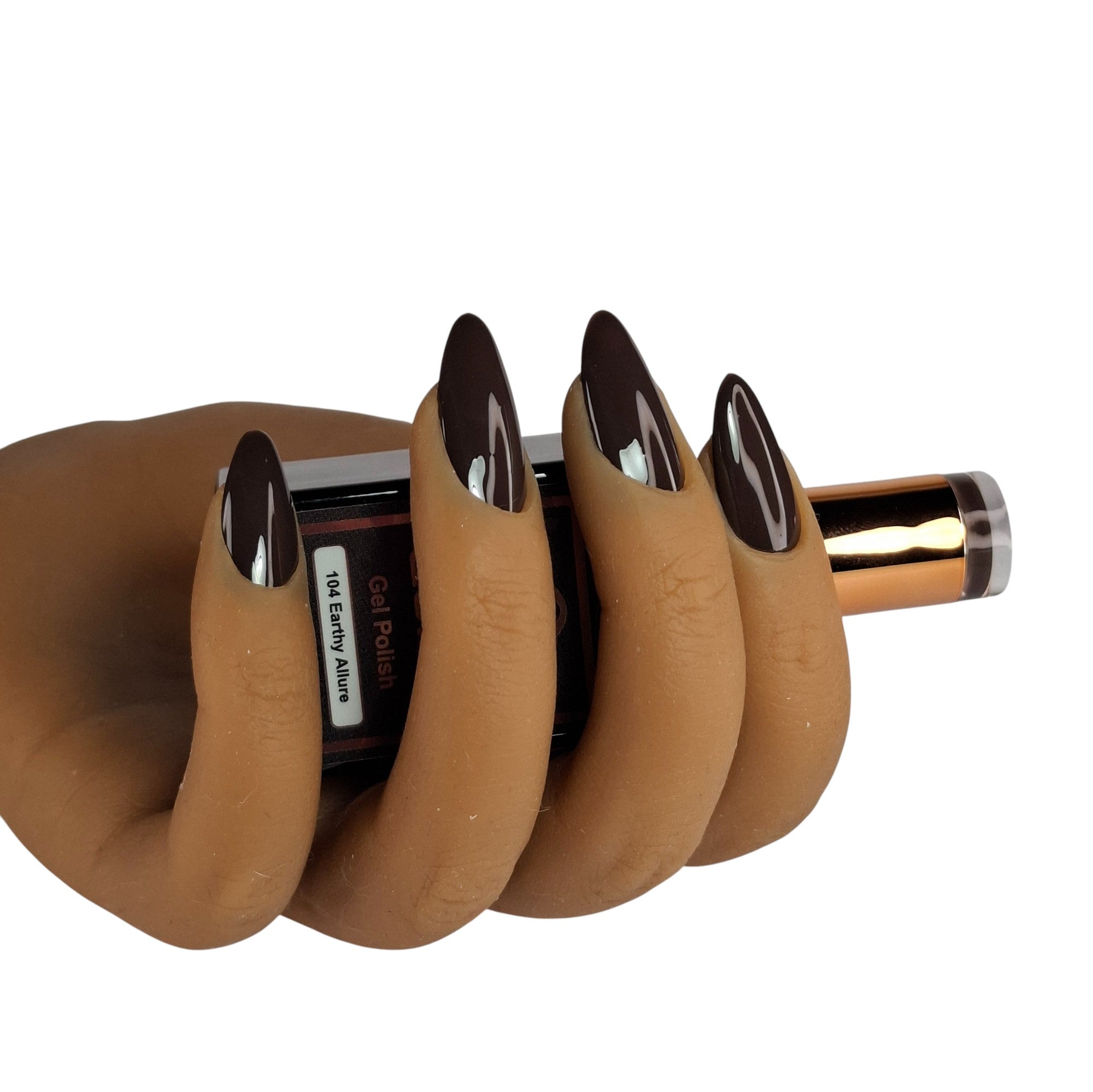Gel Polish Earthy Allure #104 – Diepe Chocoladebruine Gel Nagellak