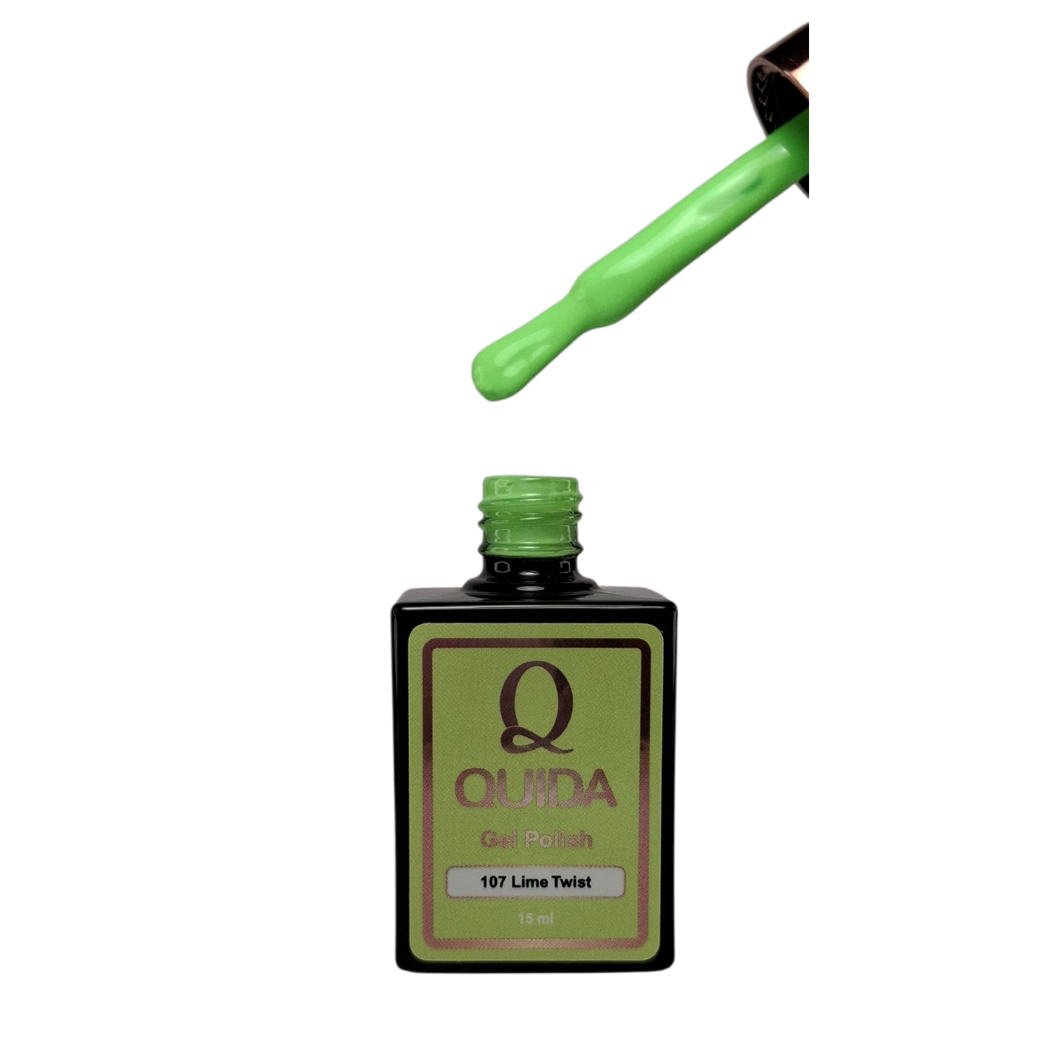 Gel Polish Lime Twist #107 – Levendige Limegroene Gel Nagellak