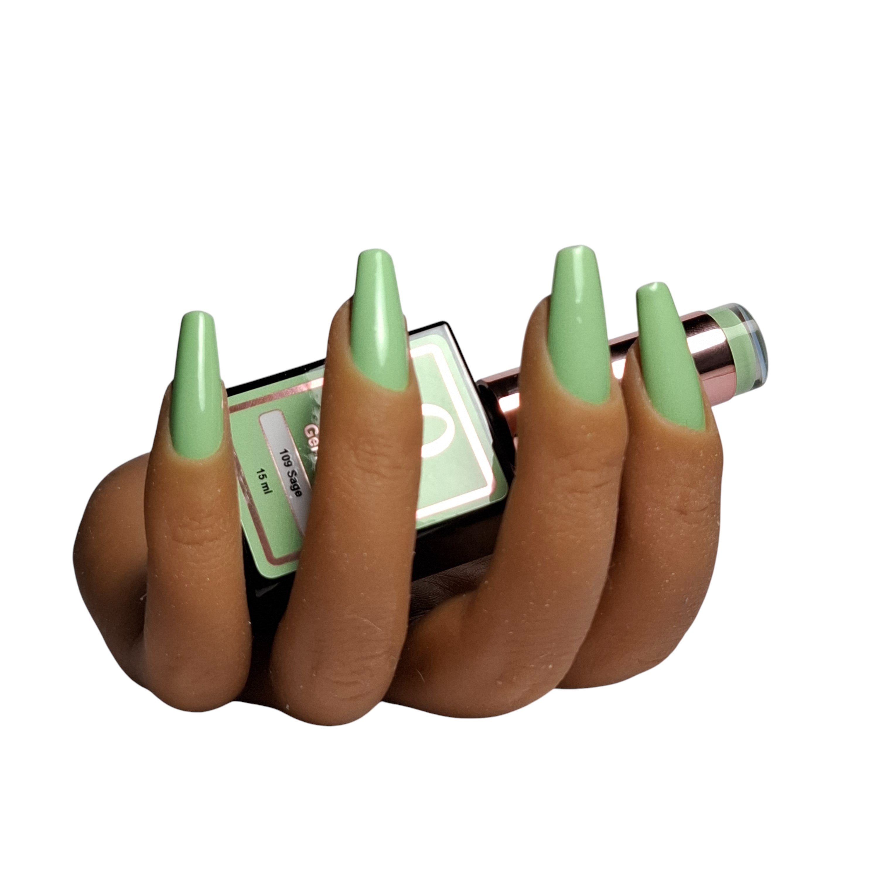 Gel Polish Sage #109 – Zachte Saliegroene Gel Nagellak