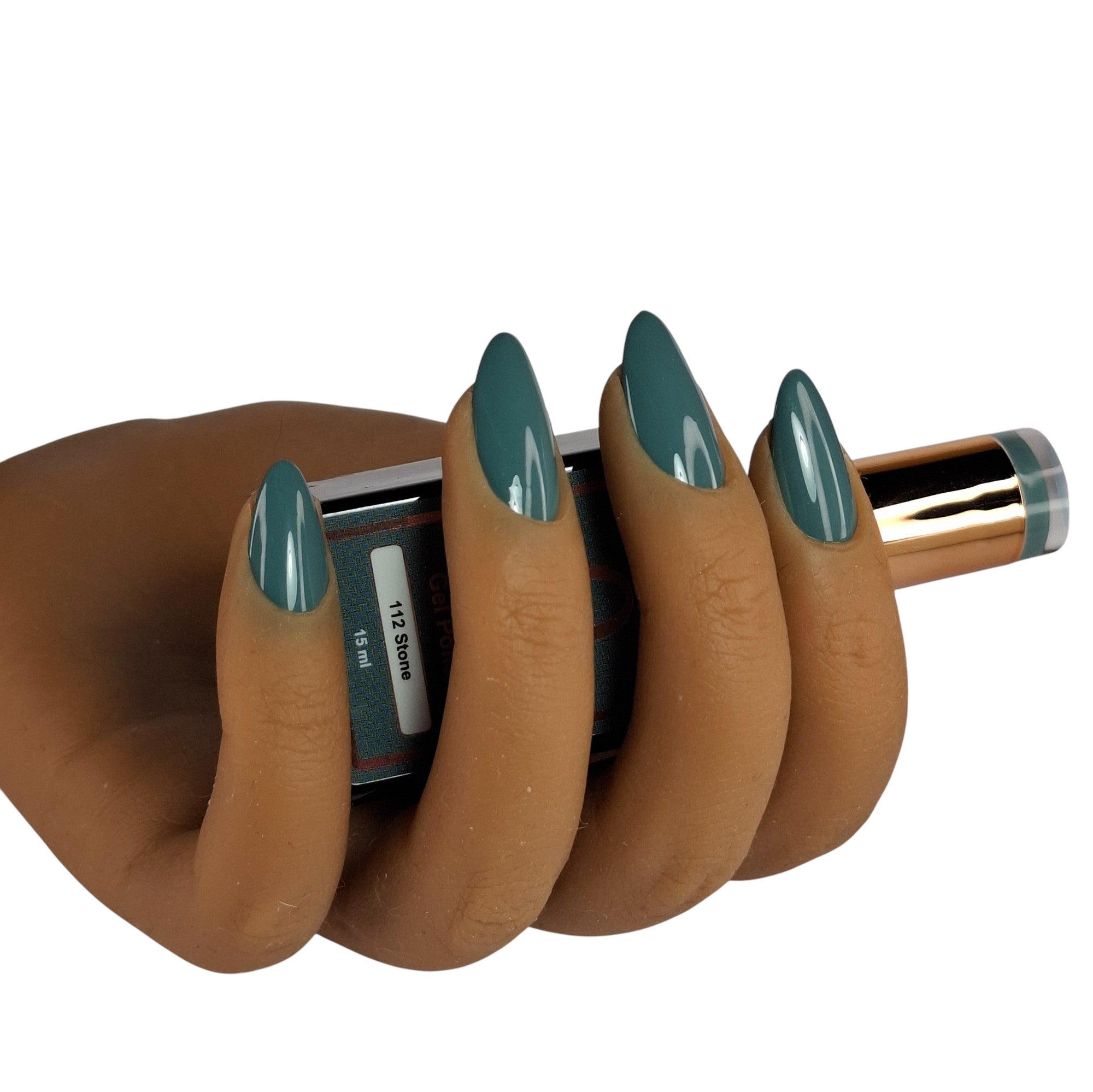 Gel Polish Stone #112 – Grijsgroene Gel Nagellak