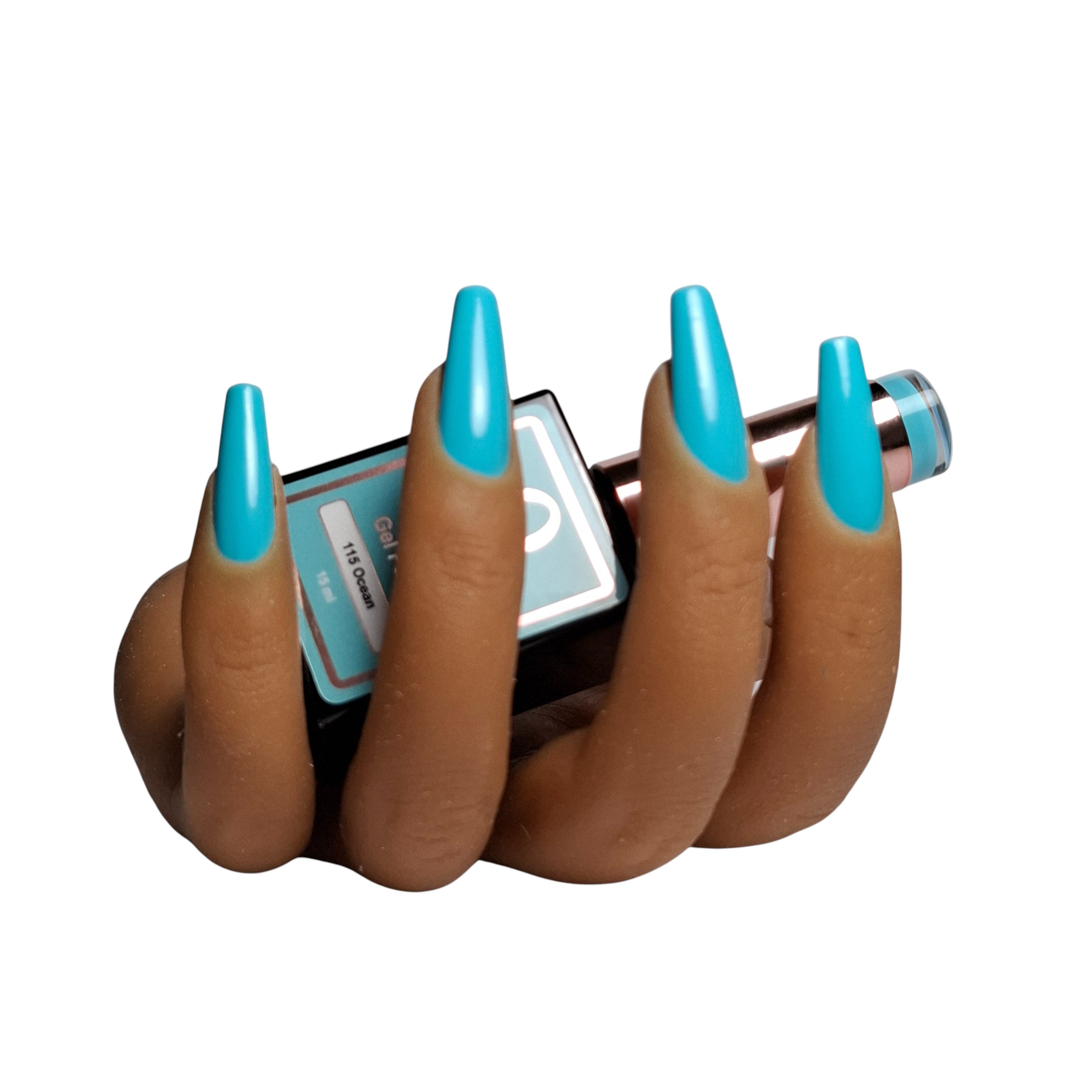 Gel Polish Ocean #115 – Levendige Turquoise Gel Nagellak