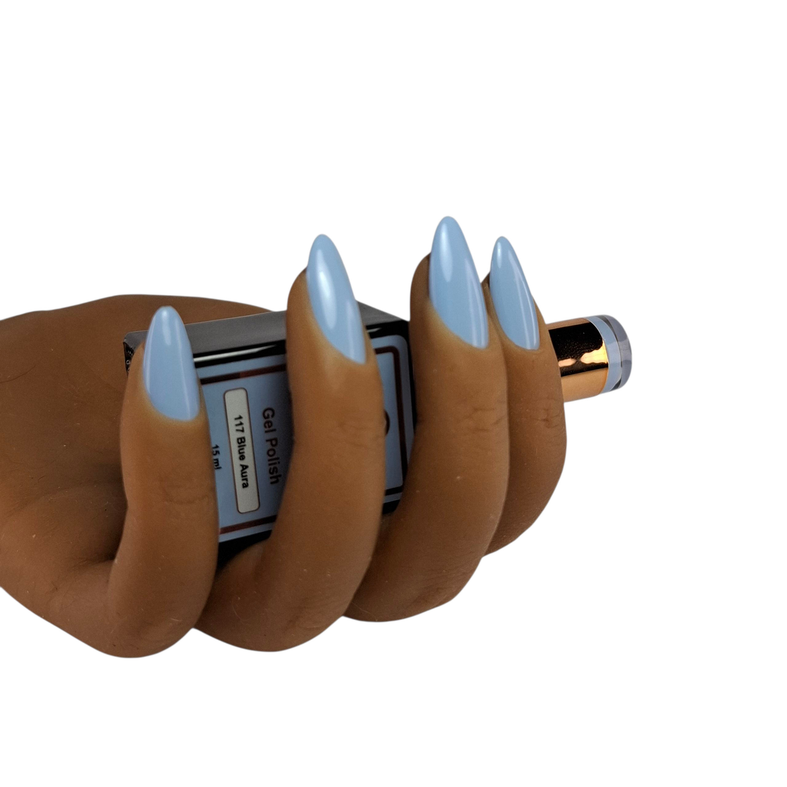Gel Polish Blue Aura #117 – Luchtige Pastelblauwe Gel Nagellak