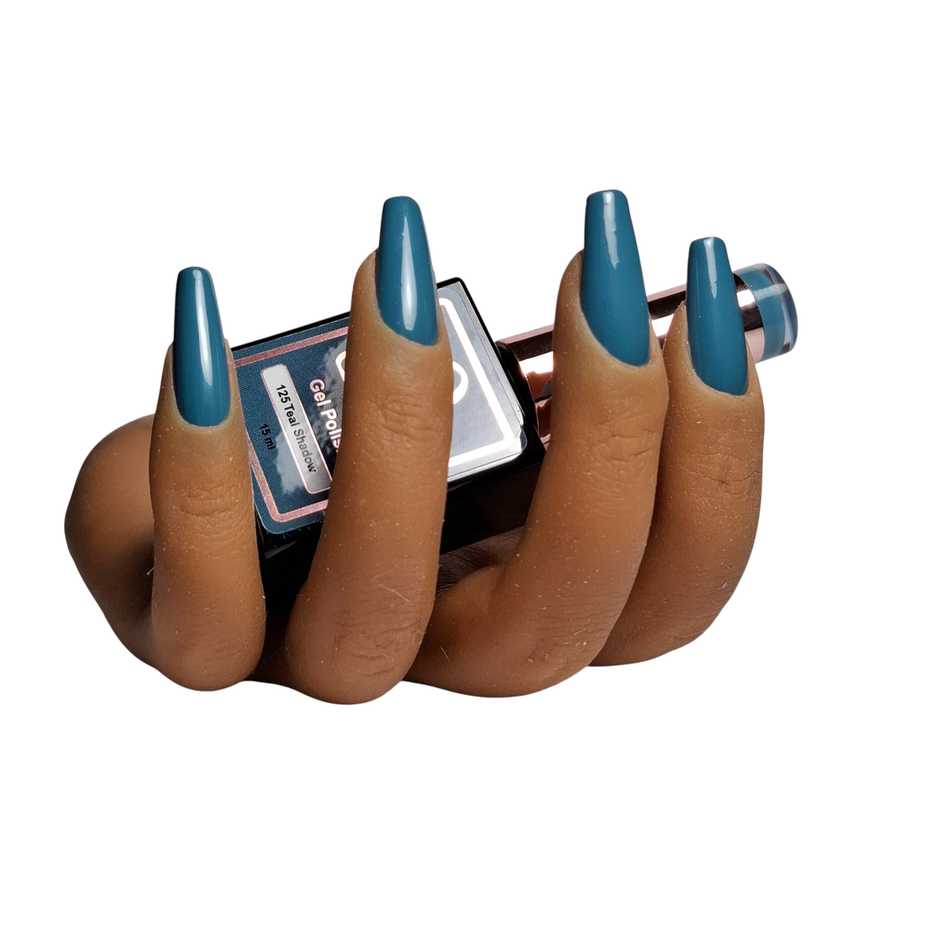 Gel Polish Teal Shadow #125 – Diep Tealblauwe Tint