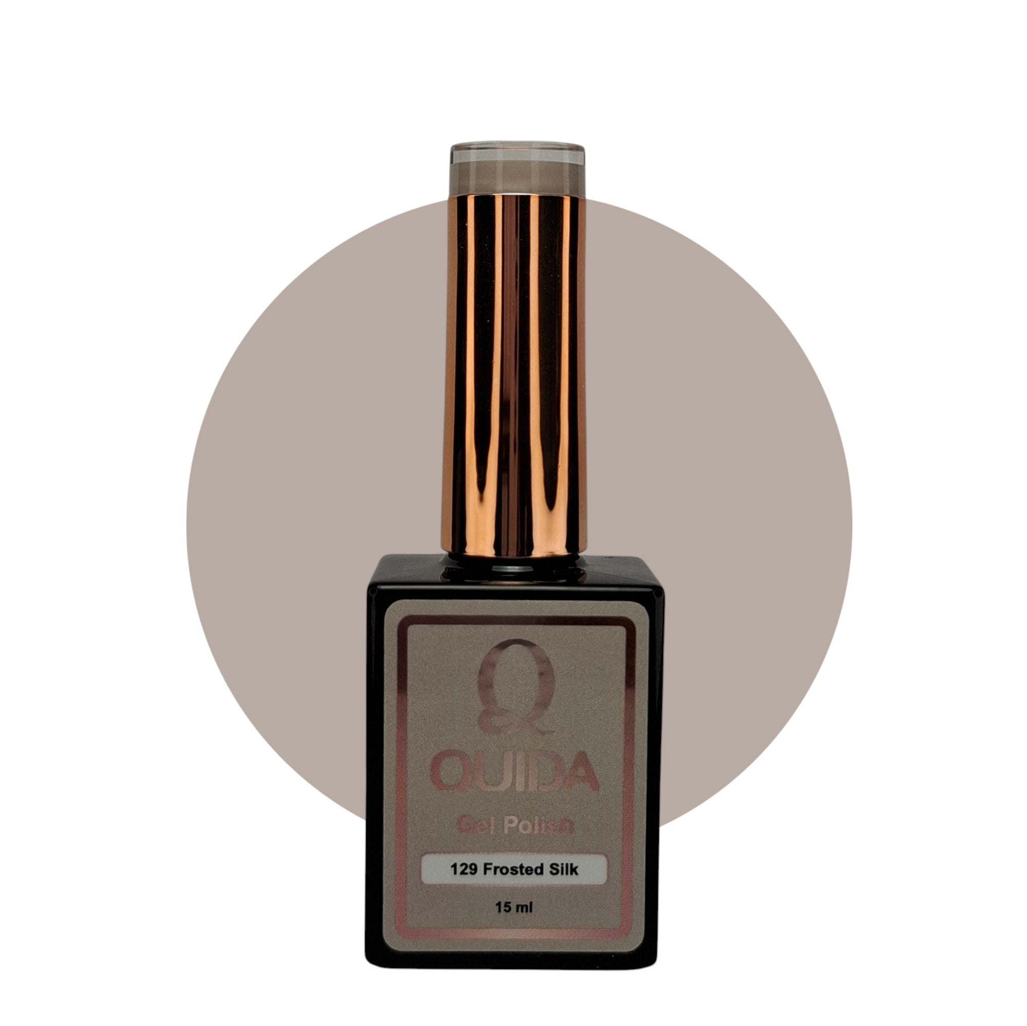 Gel Polish Frosted Silk #129 – Zijdezachte Beigegrijze Nude
