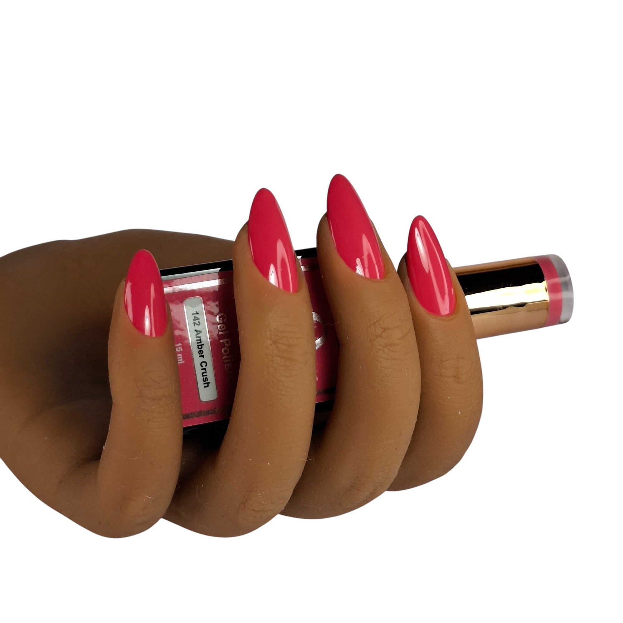 Gel Polish Amber Crush #142 – Intens Fuchsia Roze