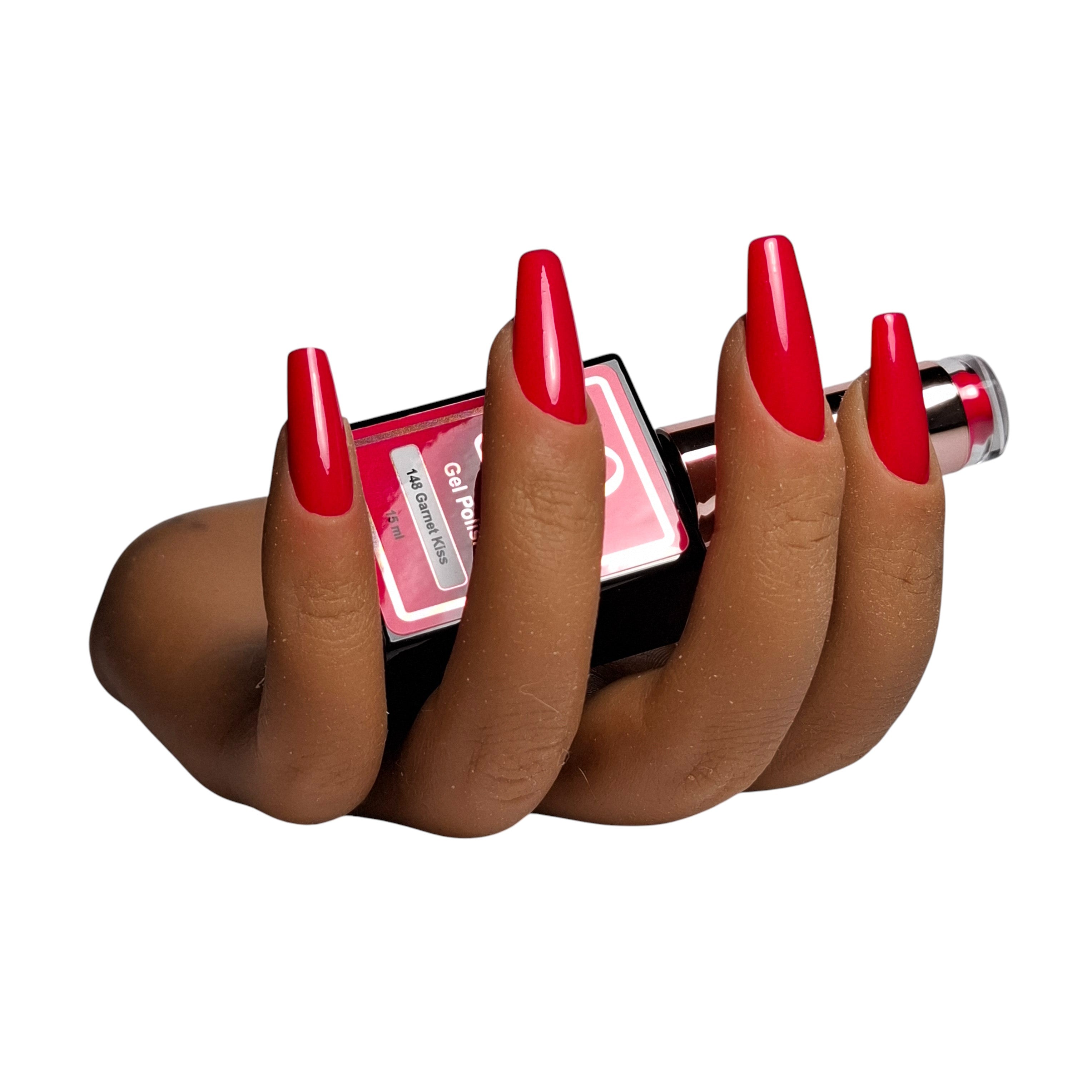 Gel Polish Garnet Kiss #148 – Diepe Robijnrood Granaat