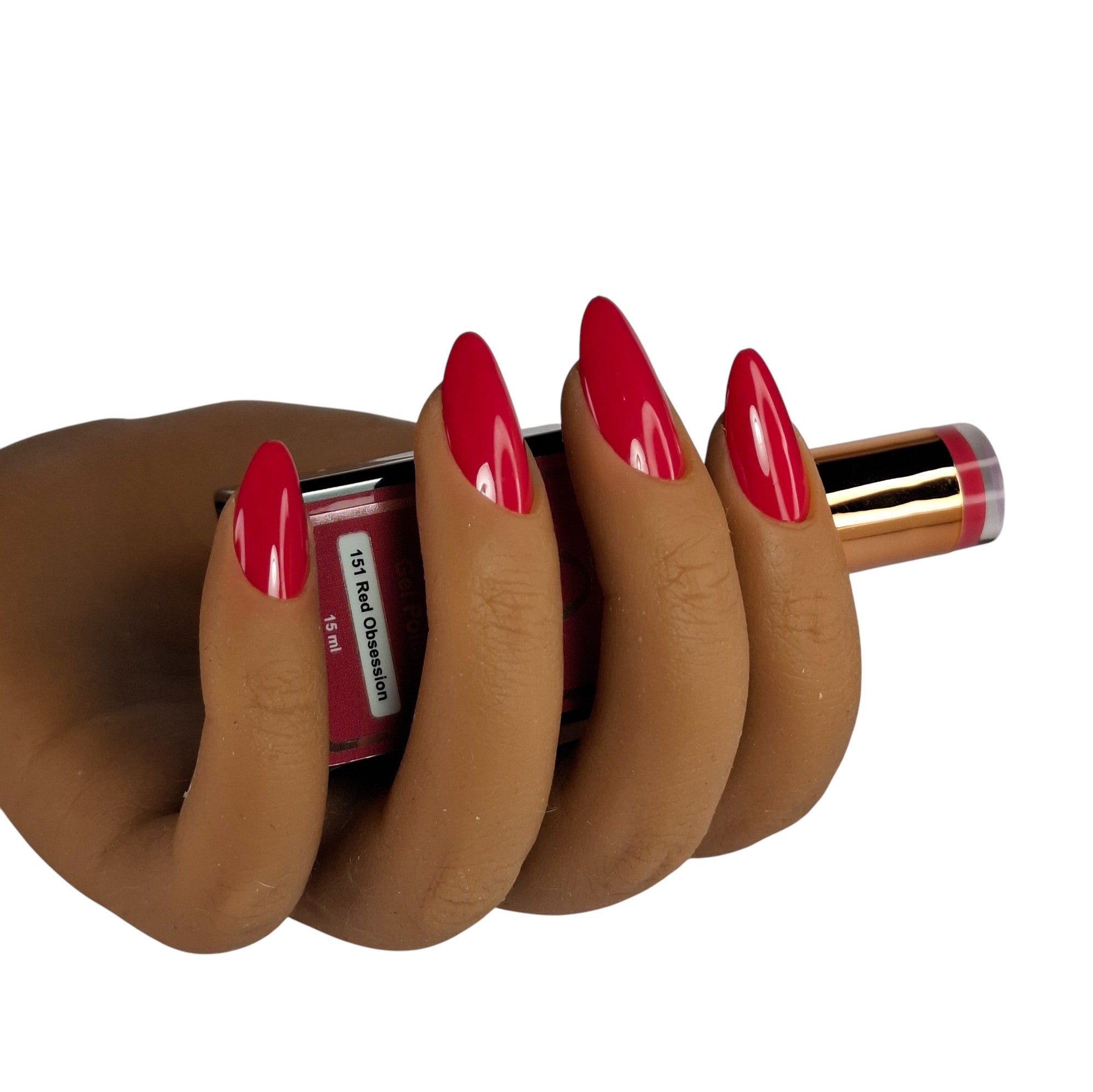 Gel Polish Red Obsession #151 – Helder Rood met Framboos Touch