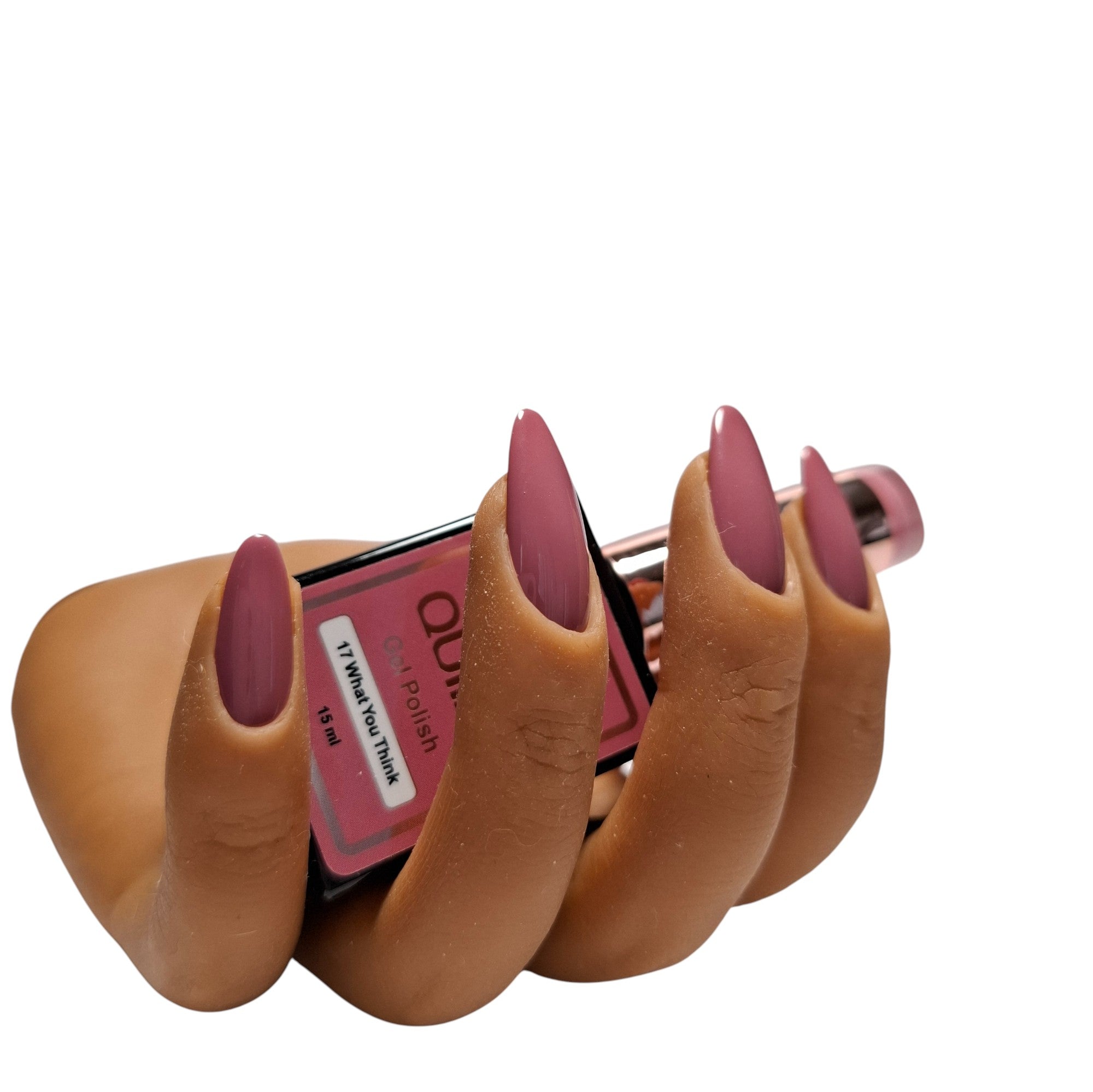 Gel Polish What You Think #17 – Gedempte Medium Roze-Mauve met Grijze Ondertoon