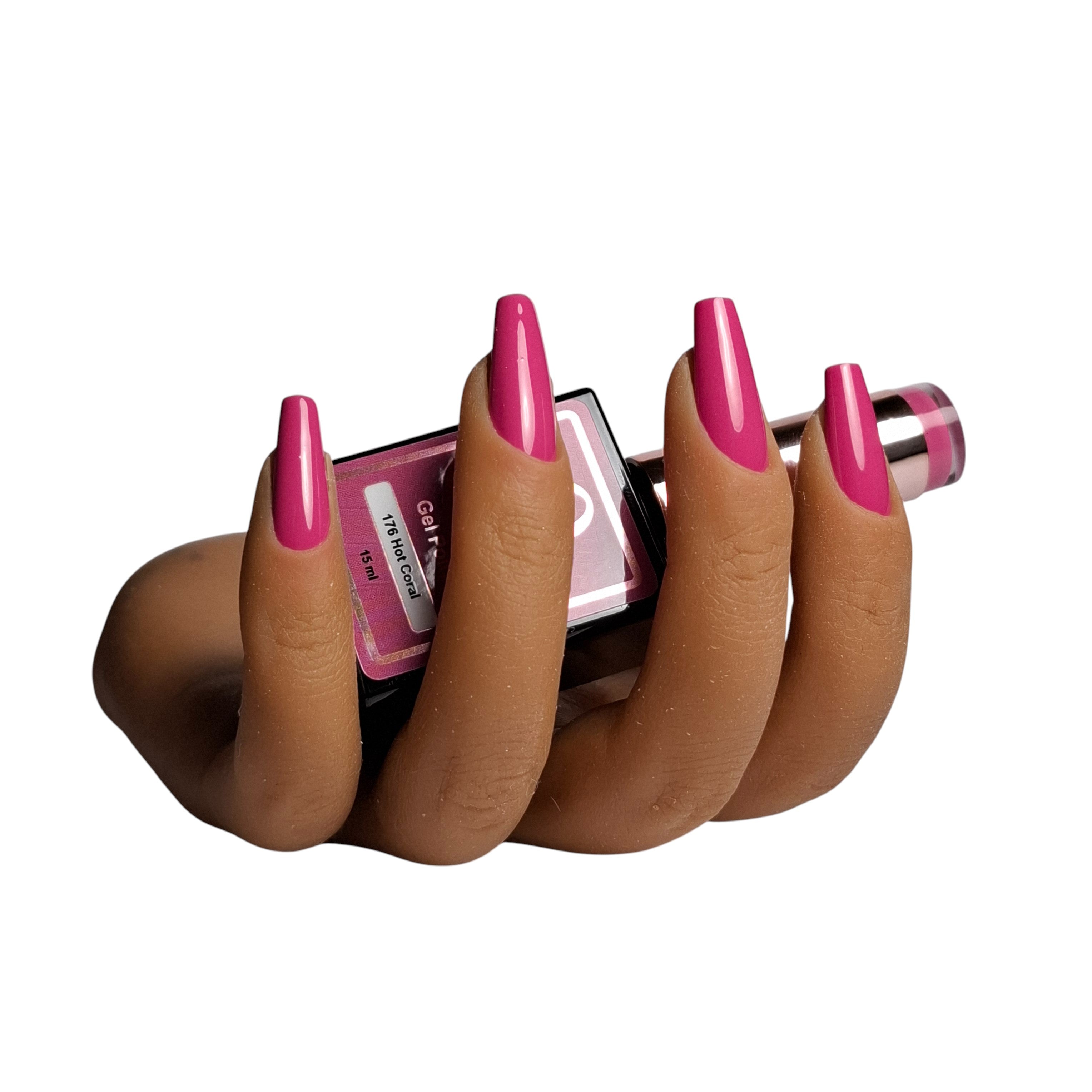 Gel Polish Hot Coral #176 – Zomerse Roze-Paarse Tint
