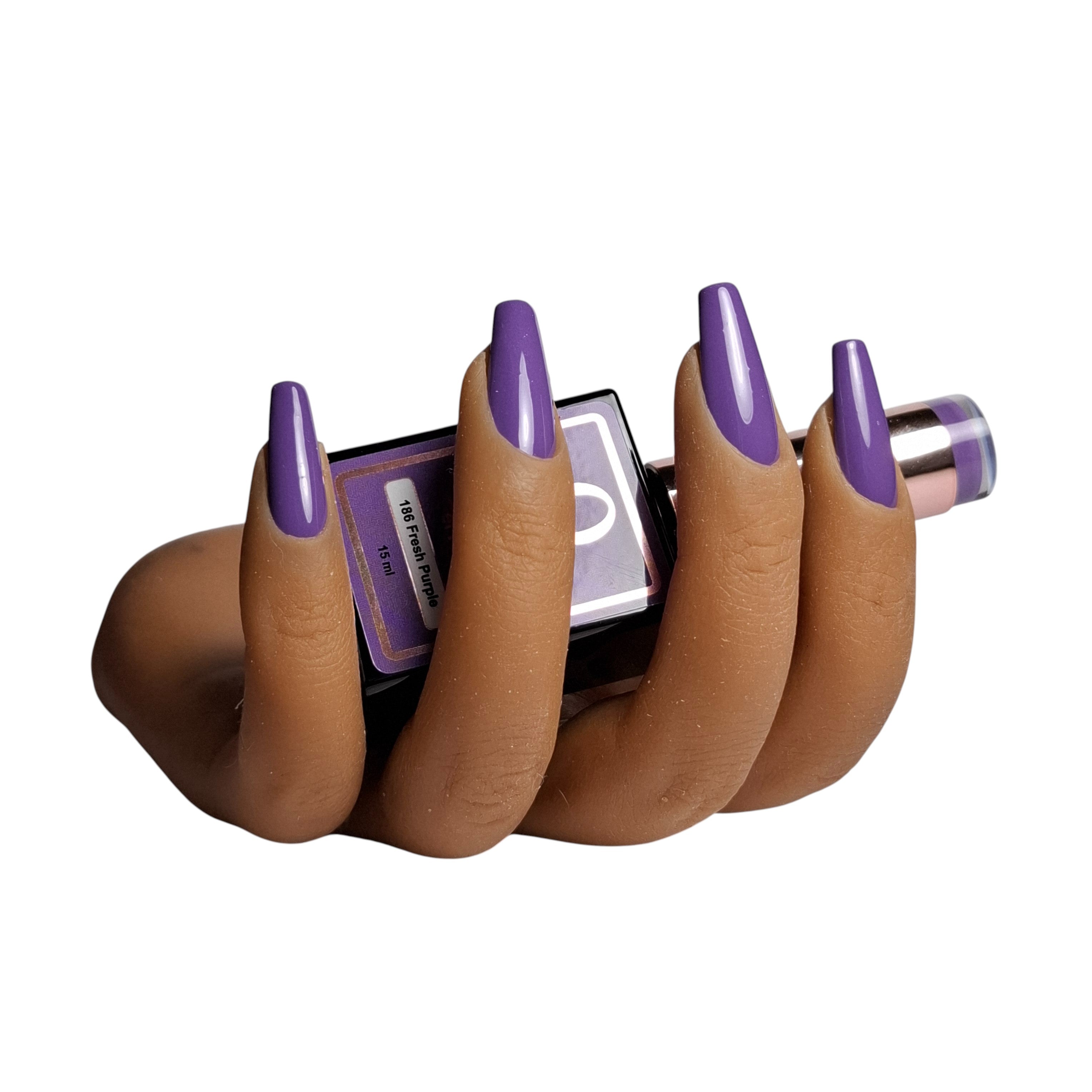 Gel Polish Fresh Purple #186 – Fris & Vibrant Paars