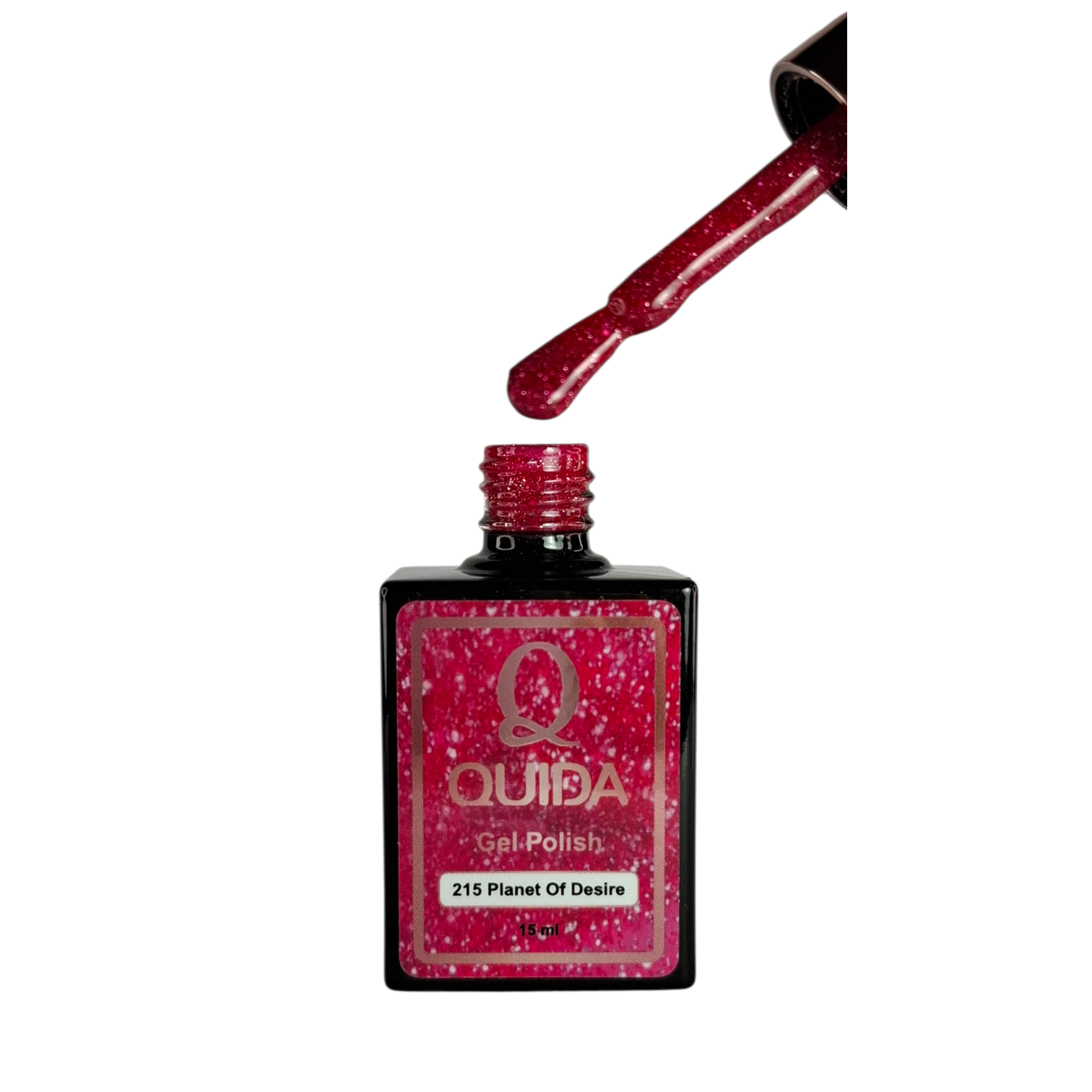Glitter Gel Polish Planet Of Desire #215 – Heldere Robijnrode Glitter met Intense Sparkle