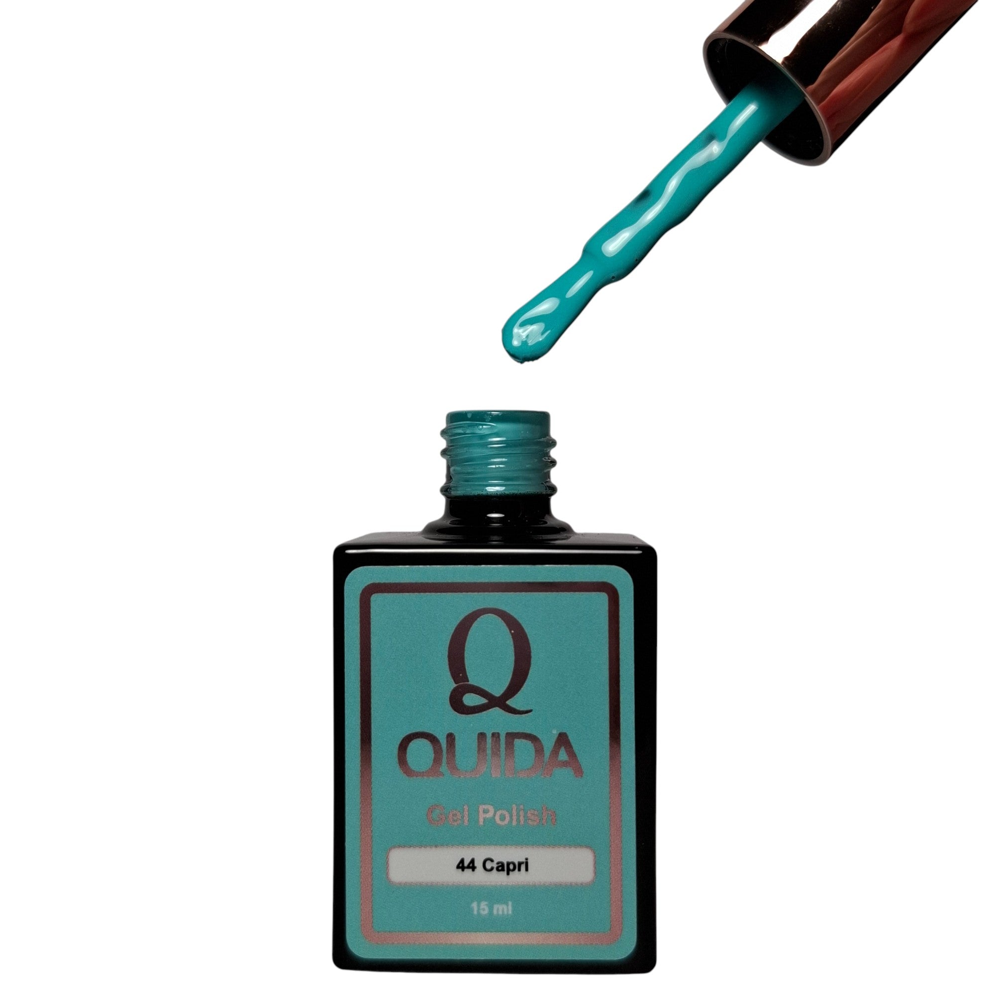 Gel Polish Capri #44 – Helder Verzadigd Turquoise-Blauw met Frisse Groene Gloed