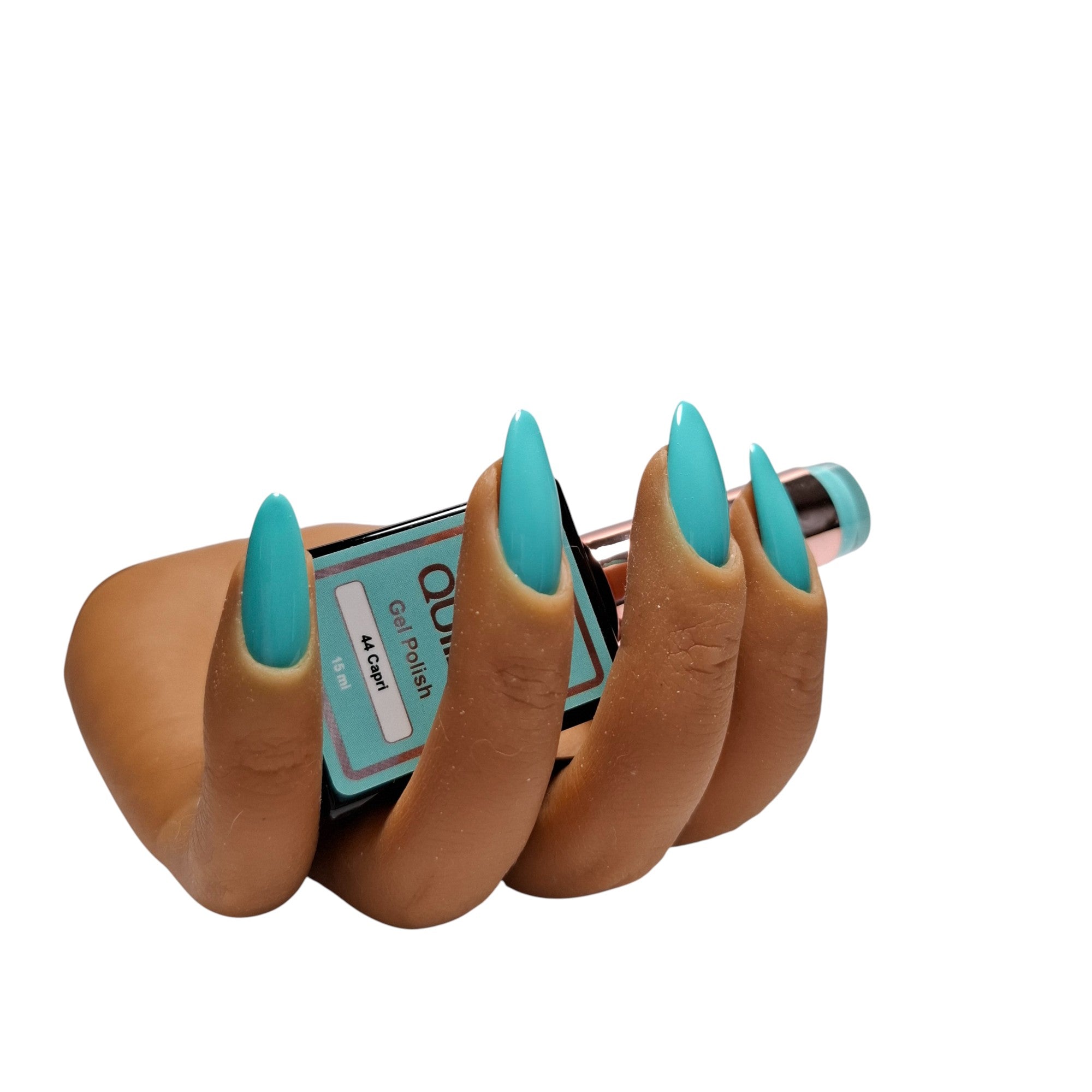 Gel Polish Capri #44 – Helder Verzadigd Turquoise-Blauw met Frisse Groene Gloed