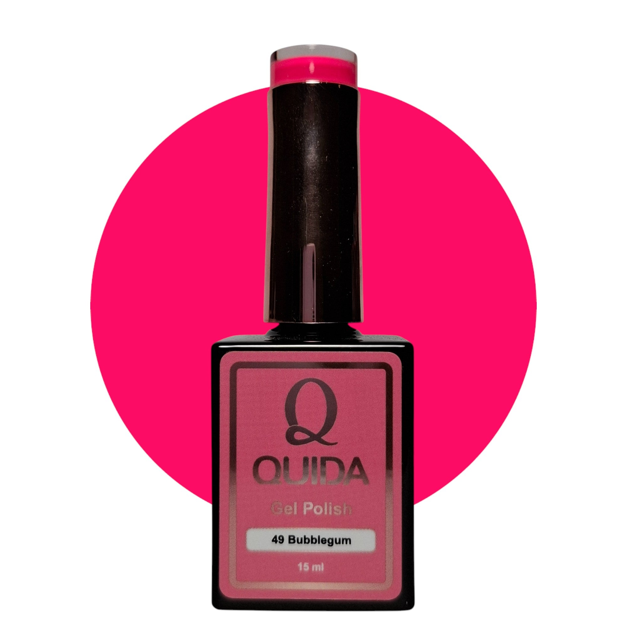 Gel Polish Bubblegum #49 – Intens Neon Fuchsia-Roze met Elektrische Gloed