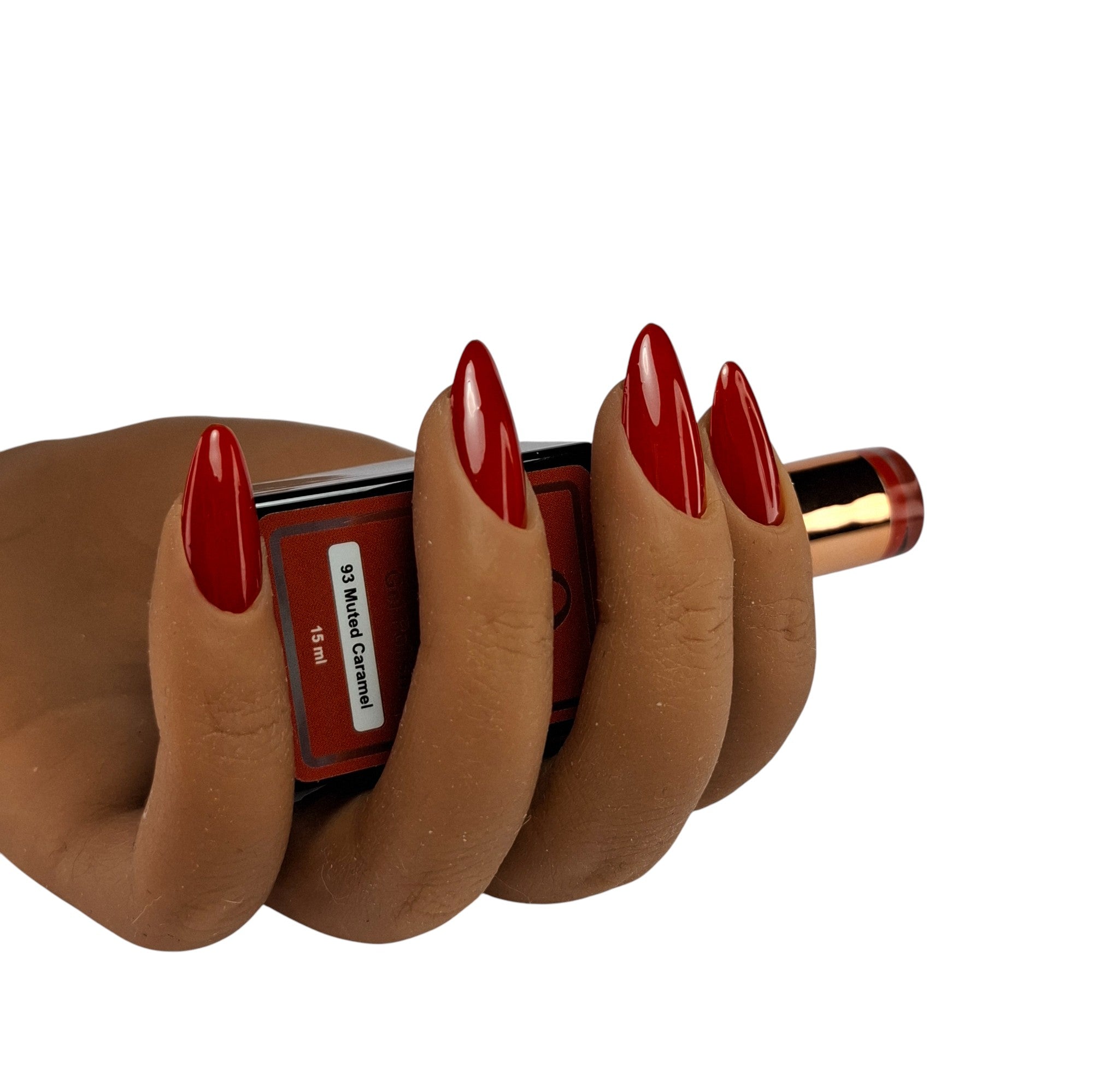 Gel Polish Muted Caramel #93 – Diep Roodoranje met Terracotta Gloed