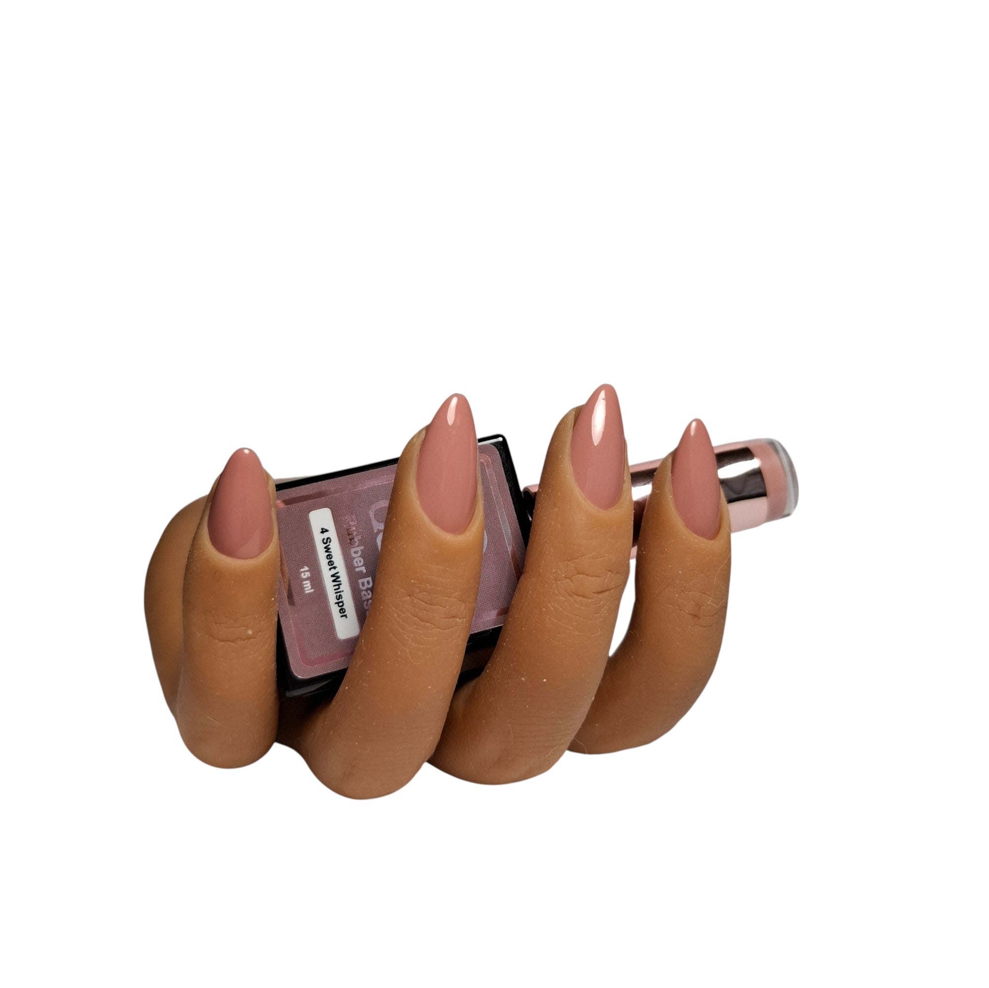 Rubber Base Sweet Whisper #4 – Warme Zachte Rosy Nude met Subtiele Roze Gloed
