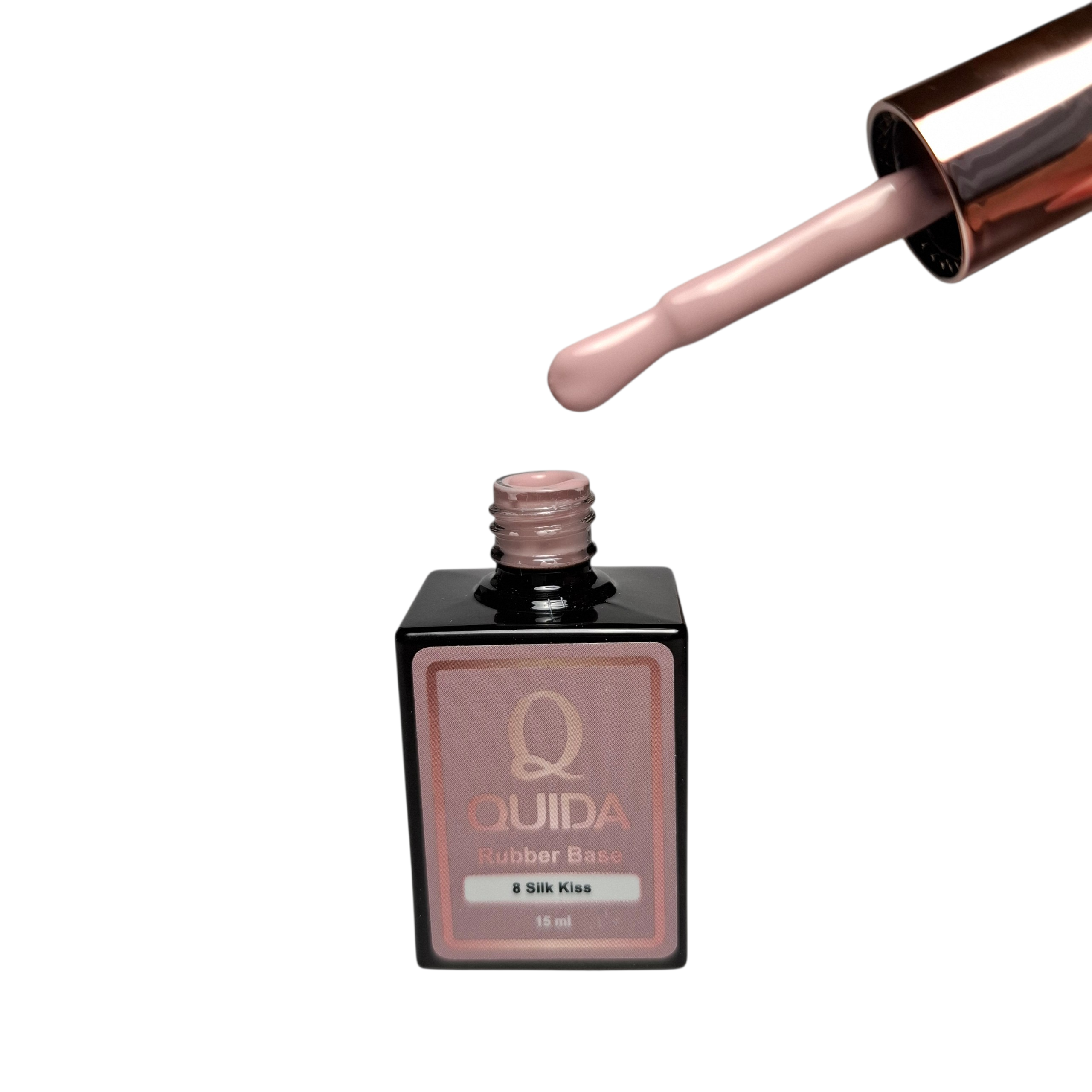 Rubber Base Silk Kiss #8 – Poederig Zijdezacht Blush-Roze met Warme Beige Ondertoon