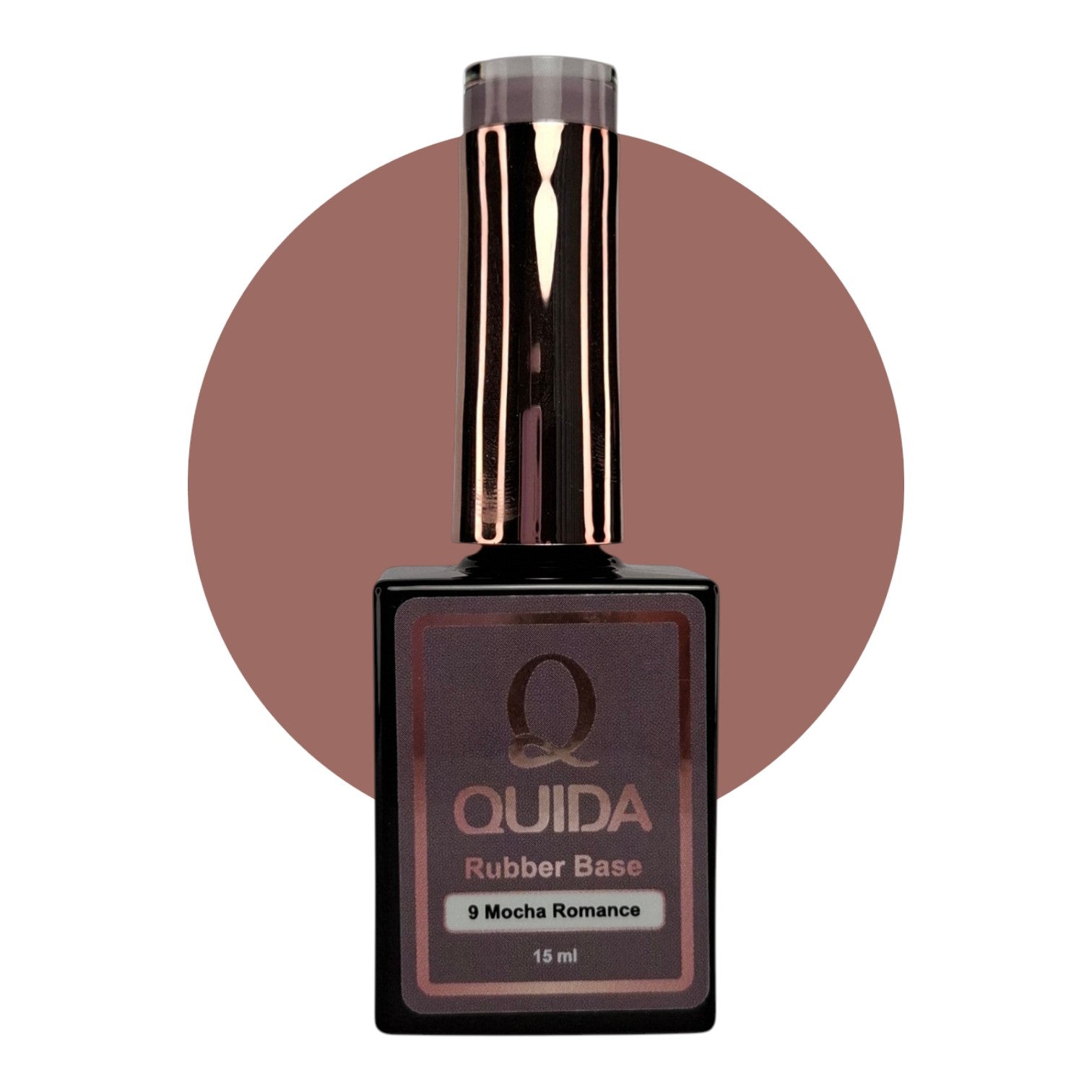 Rubber Base Mocha Romance #9 – Warme Rijke Mocha-Bruin met Zachte Roze-Beige Ondertoon