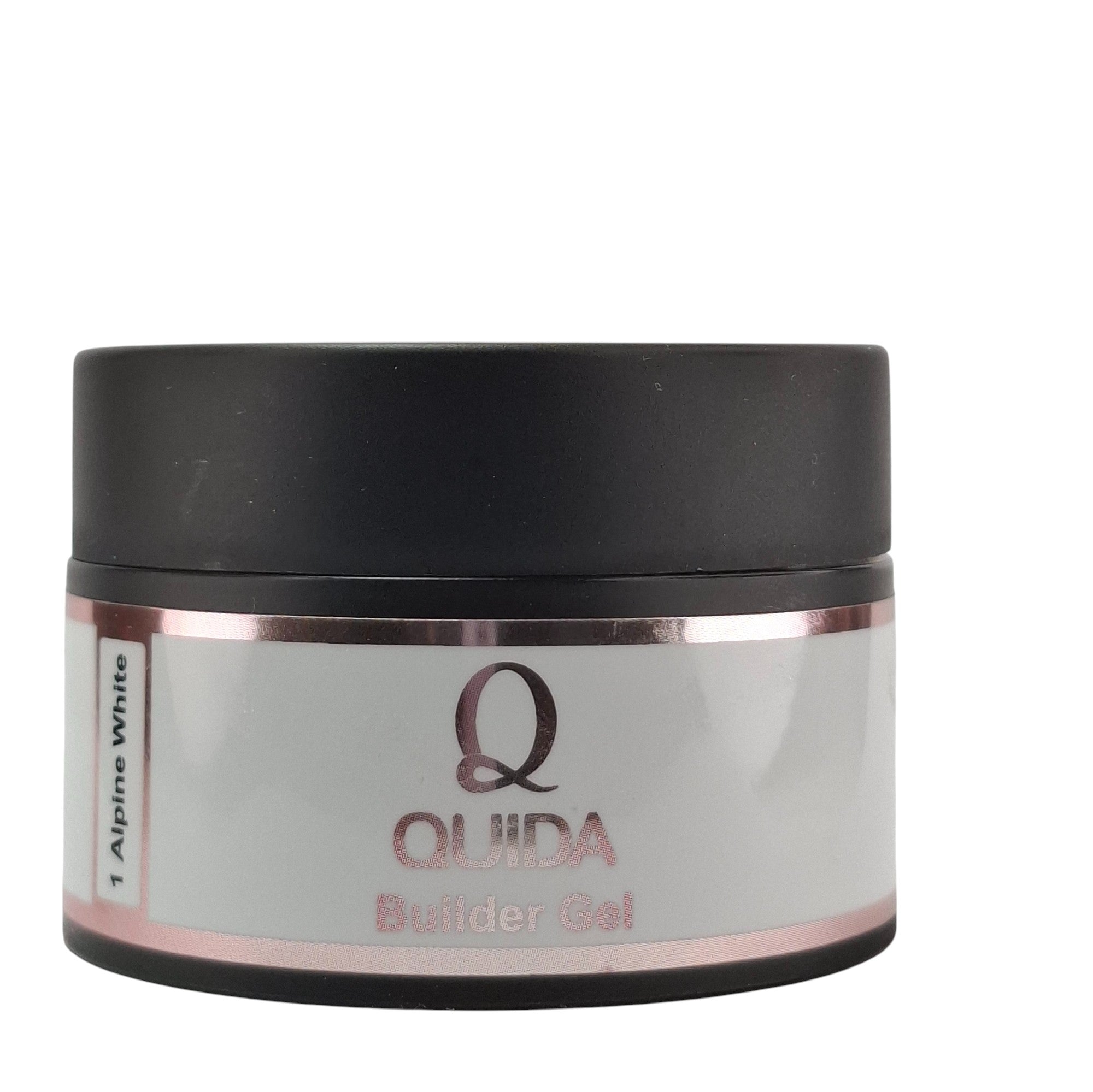 Quida Builder Gel Alpine White #001 - Koele Grey-White Hard Gel voor BIAB & Babyboom Nagels