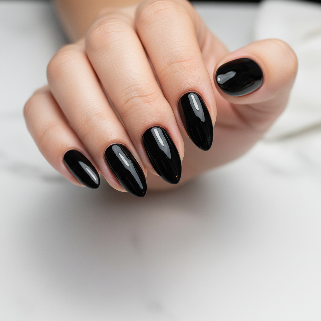 Close-up manicured nails