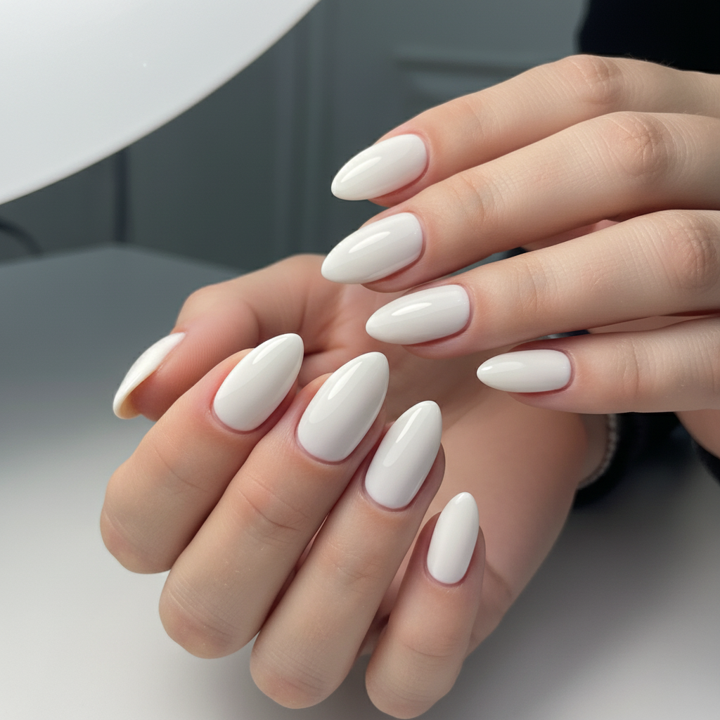 Close-up manicured nails