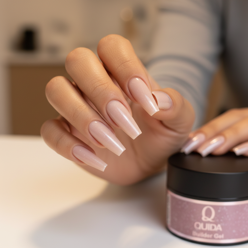 Close-up manicured nails