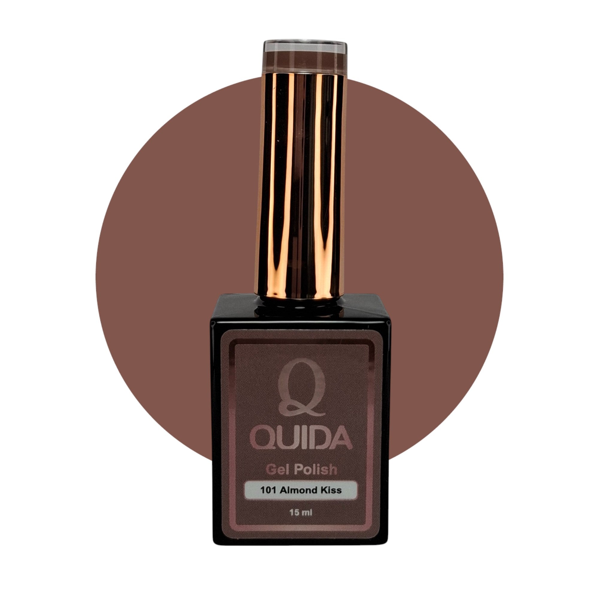 Gel Polish Almond Kiss #101 – Warme Amandelbruine Nude Gel Nagellak
