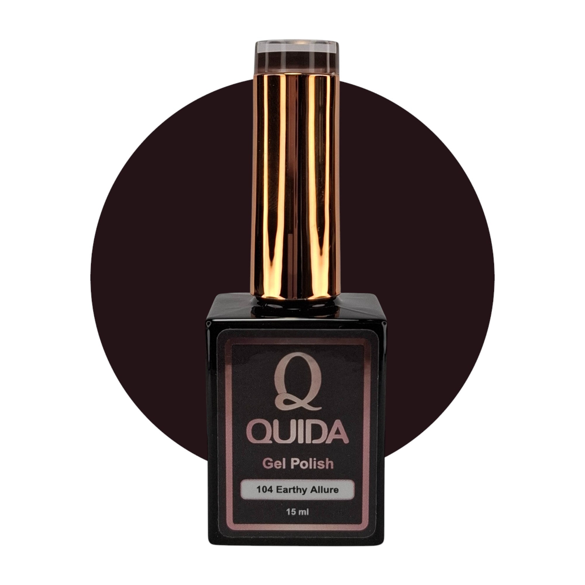 Gel Polish Earthy Allure #104 – Diepe Chocoladebruine Gel Nagellak