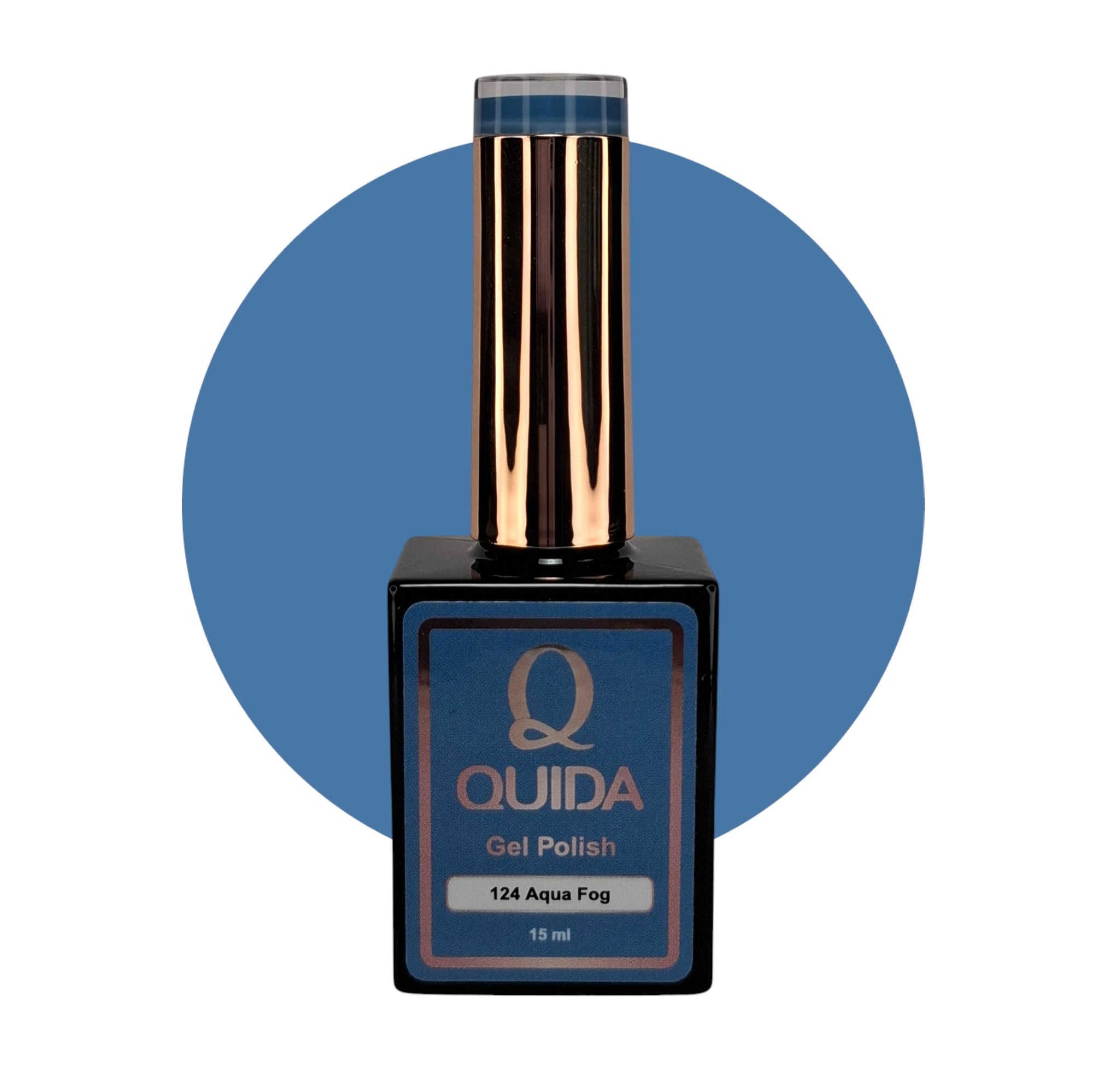 Gel Polish Aqua Fog #124 – Levendig Azuurblauw