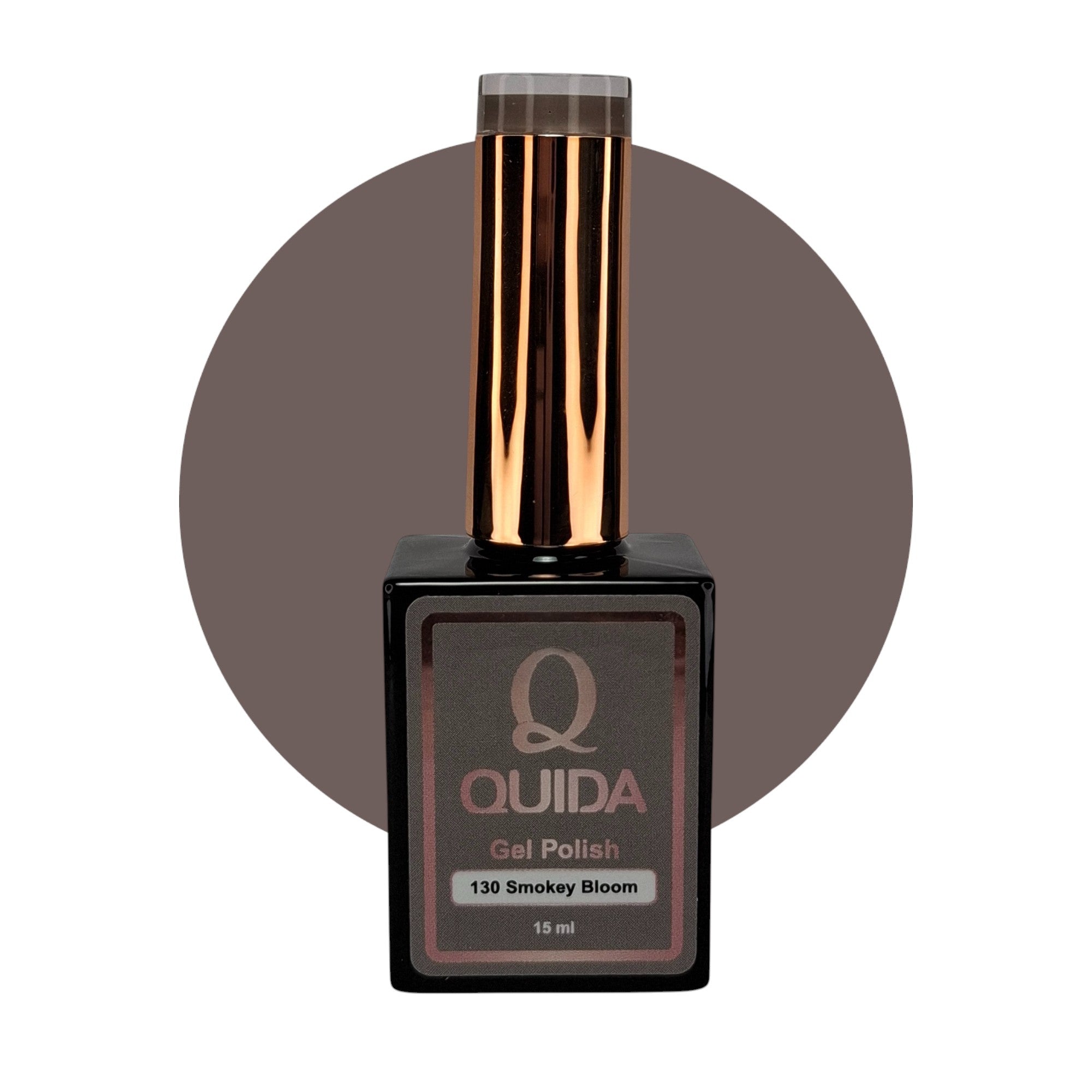 Gel Polish Smokey Bloom #130 – Koel Taupegrijs met Mauve Nuance