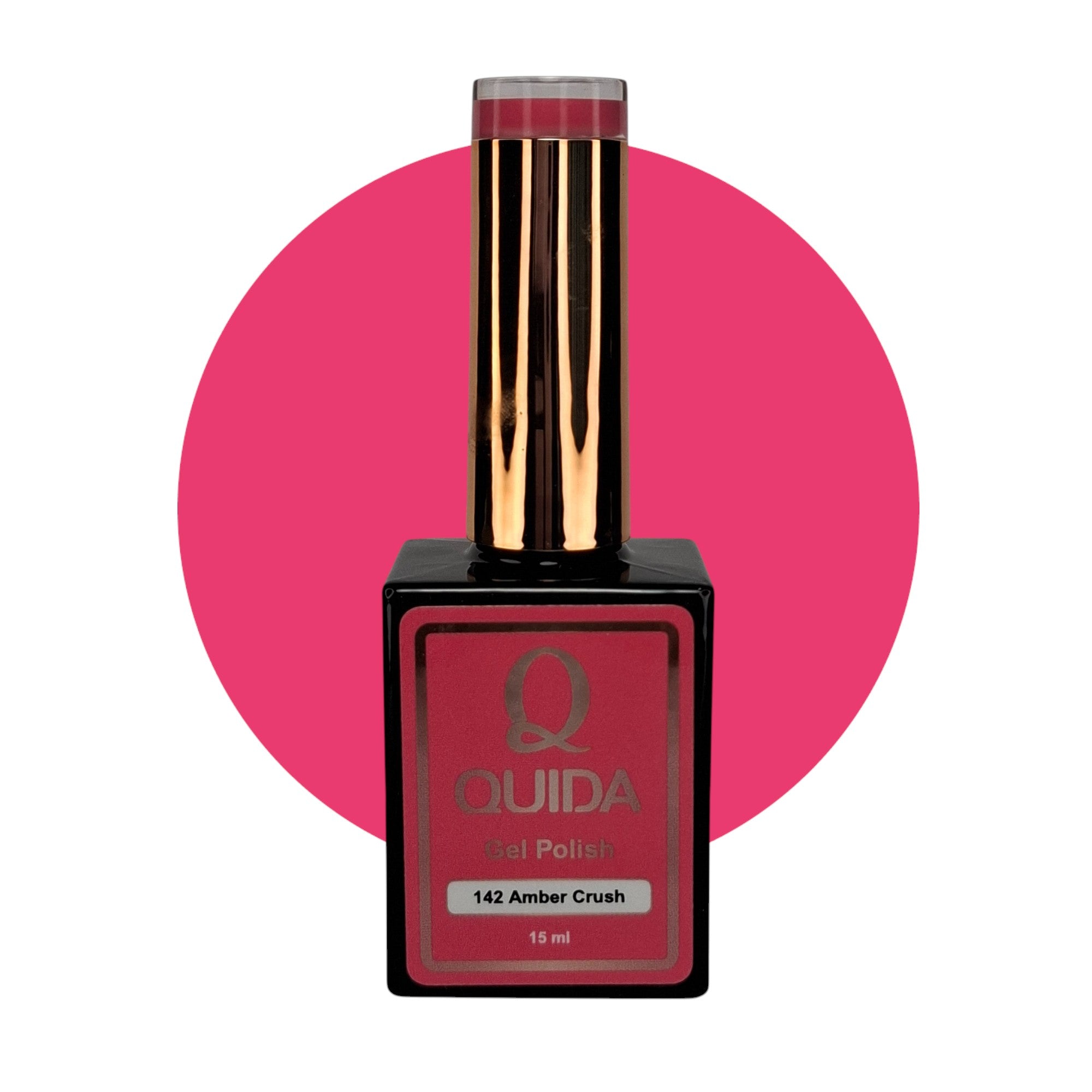 Gel Polish Amber Crush #142 – Intens Fuchsia Roze