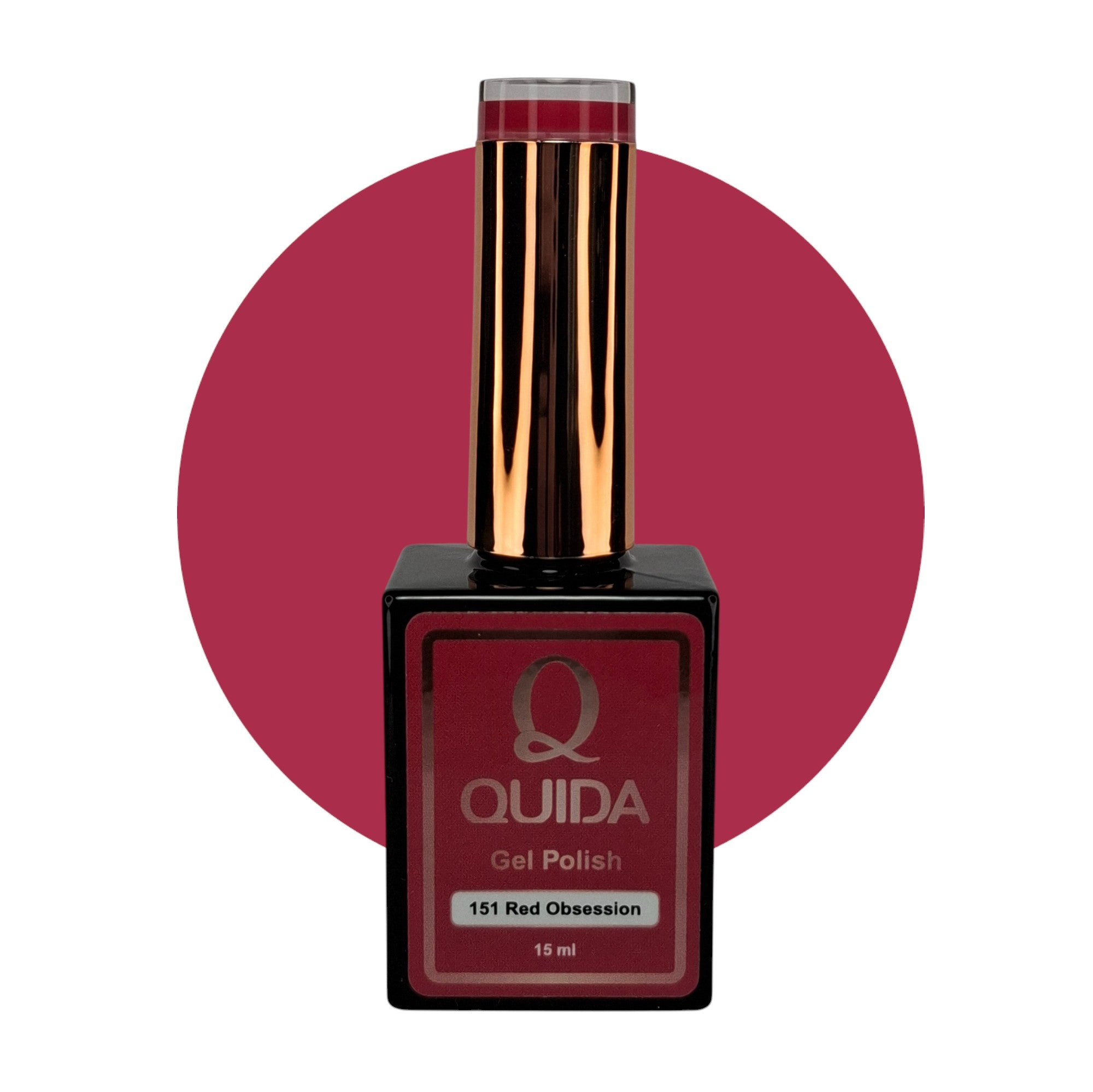 Gel Polish Red Obsession #151 – Helder Rood met Framboos Touch