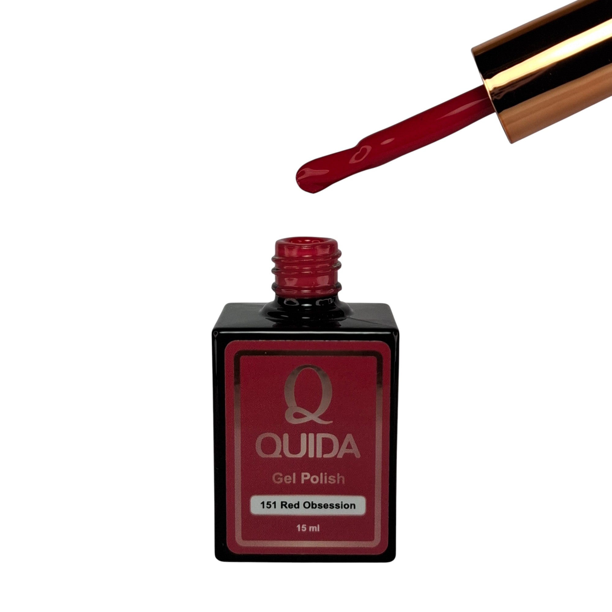 Gel Polish Red Obsession #151 – Helder Rood met Framboos Touch