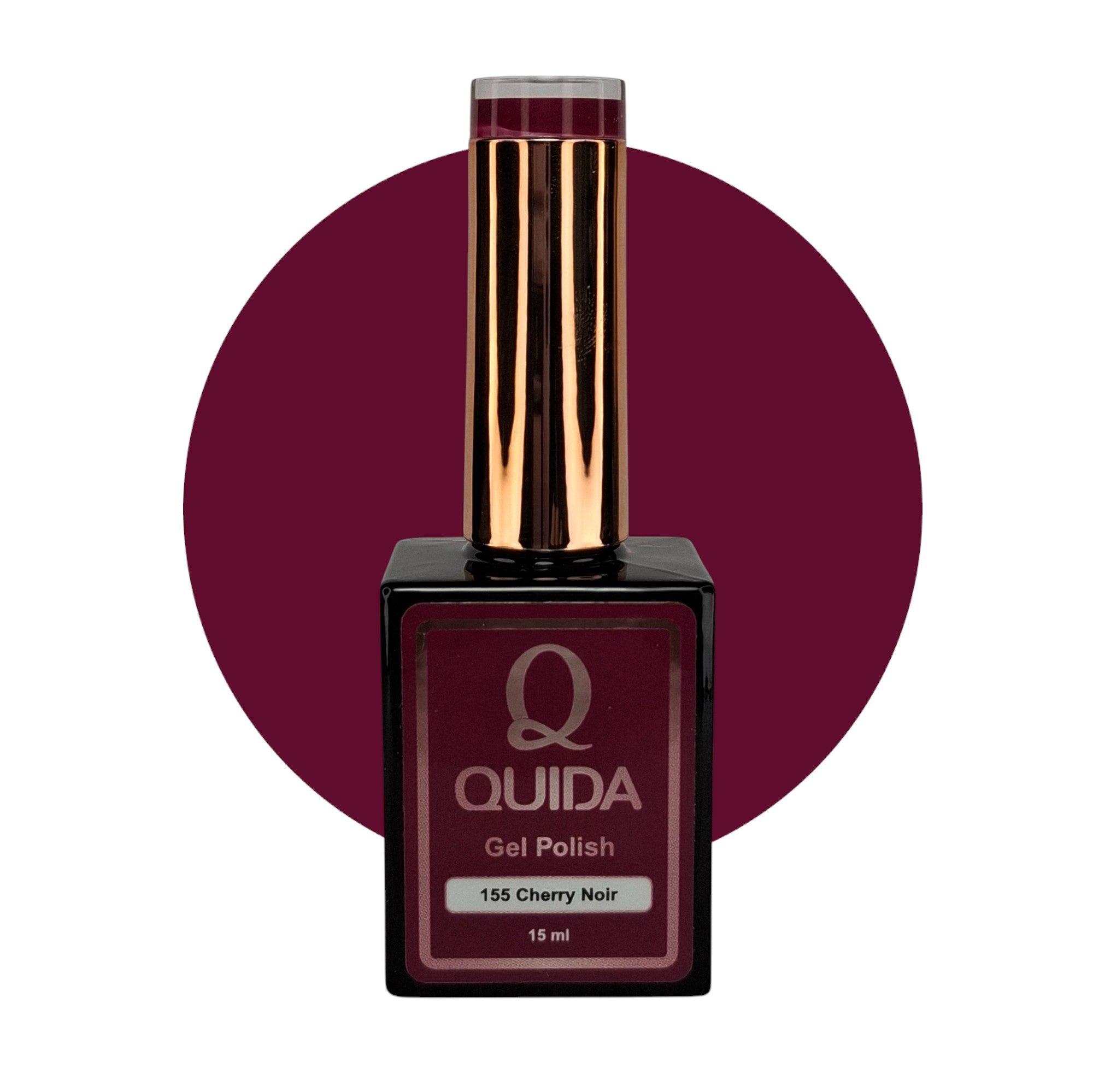 Gel Polish Cherry Noir #155 – Donker Kersenrood met Berry Touch