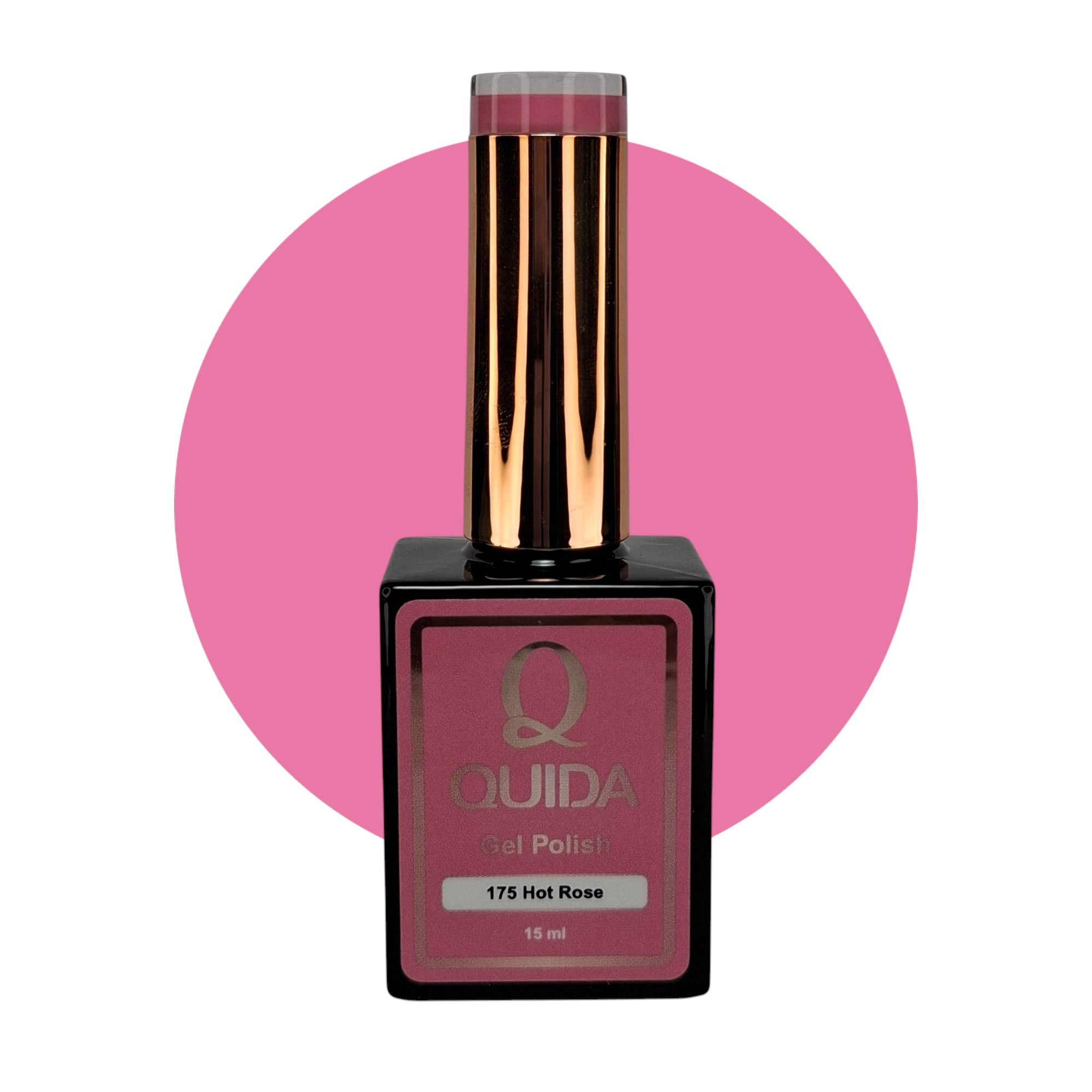 Gel Polish Hot Rose #175 – Vrolijke Candy Cane Roze
