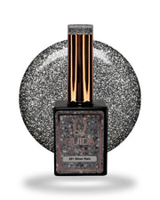 Glitter Gel Polish Silver Rain #201 – Fonkelende Zilveren Microglitter met Spectaculaire Lichtreflectie