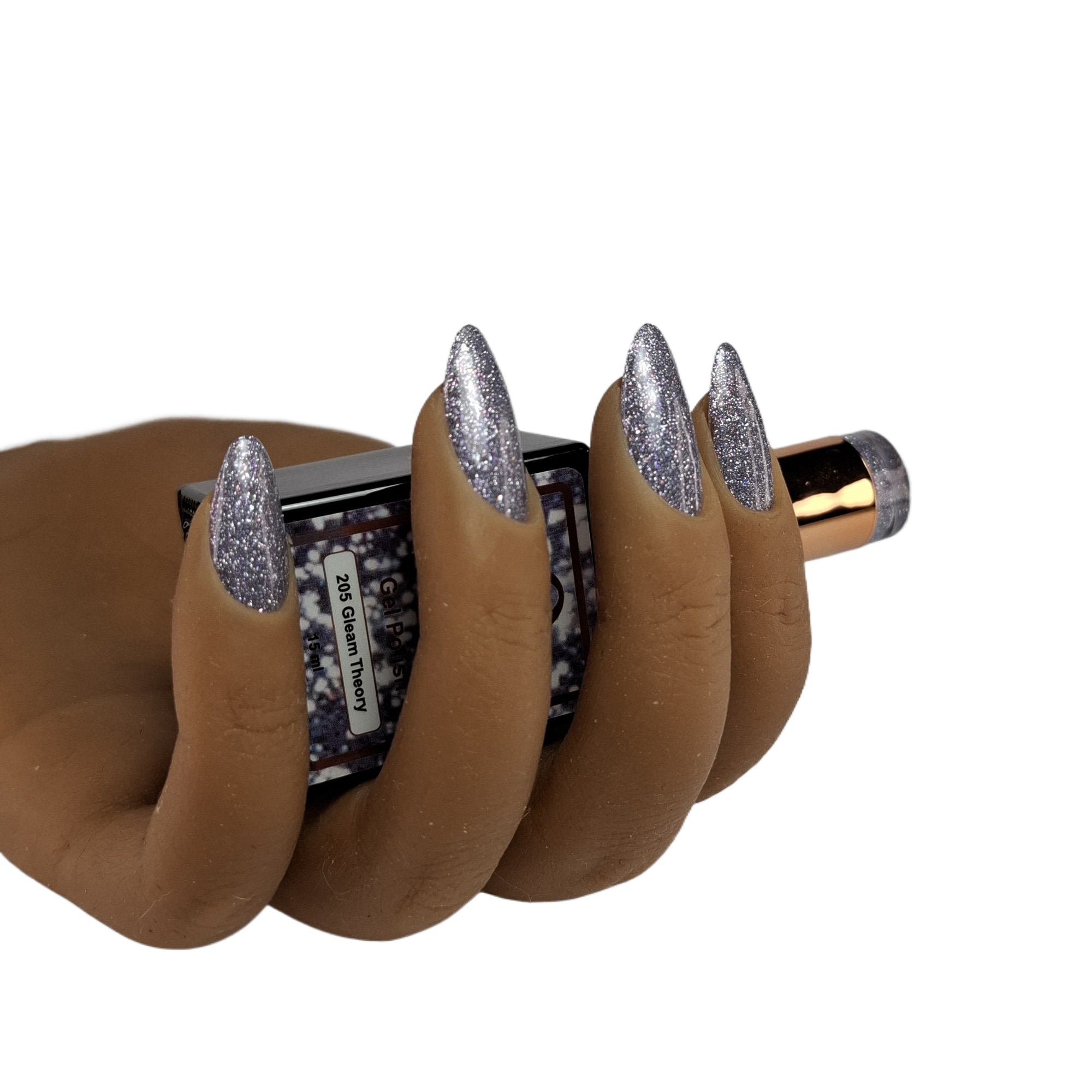 Glitter Gel Polish Gleam Theory #205 – Holografische Paarse Glitter met Magisch Diepte-Effect