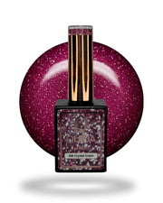 Glitter Gel Polish Crystal Crash #206 – Frisse Roze Glitter met Helder Kristaleffect