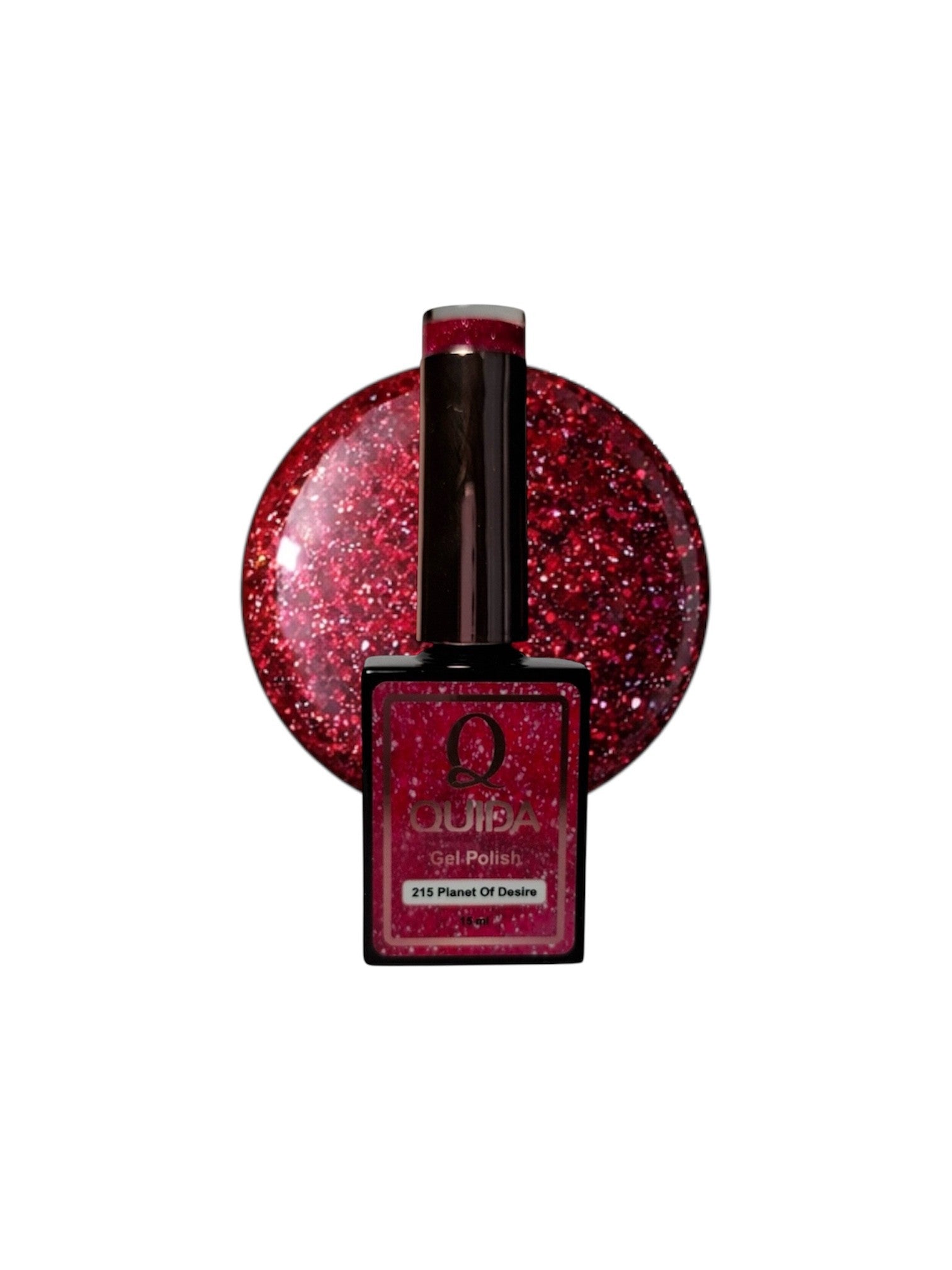 Glitter Gel Polish Planet Of Desire #215 – Heldere Robijnrode Glitter met Intense Sparkle