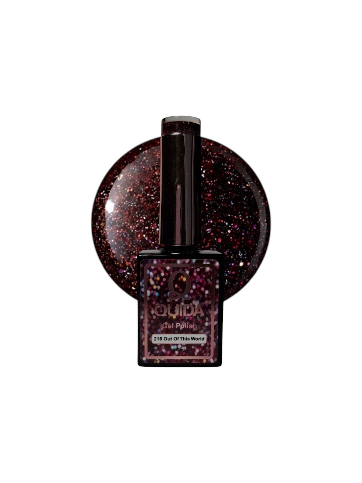 Glitter Gel Polish Out Of This World #216 – Diepe Kosmische Glitter met Intense Sparkle
