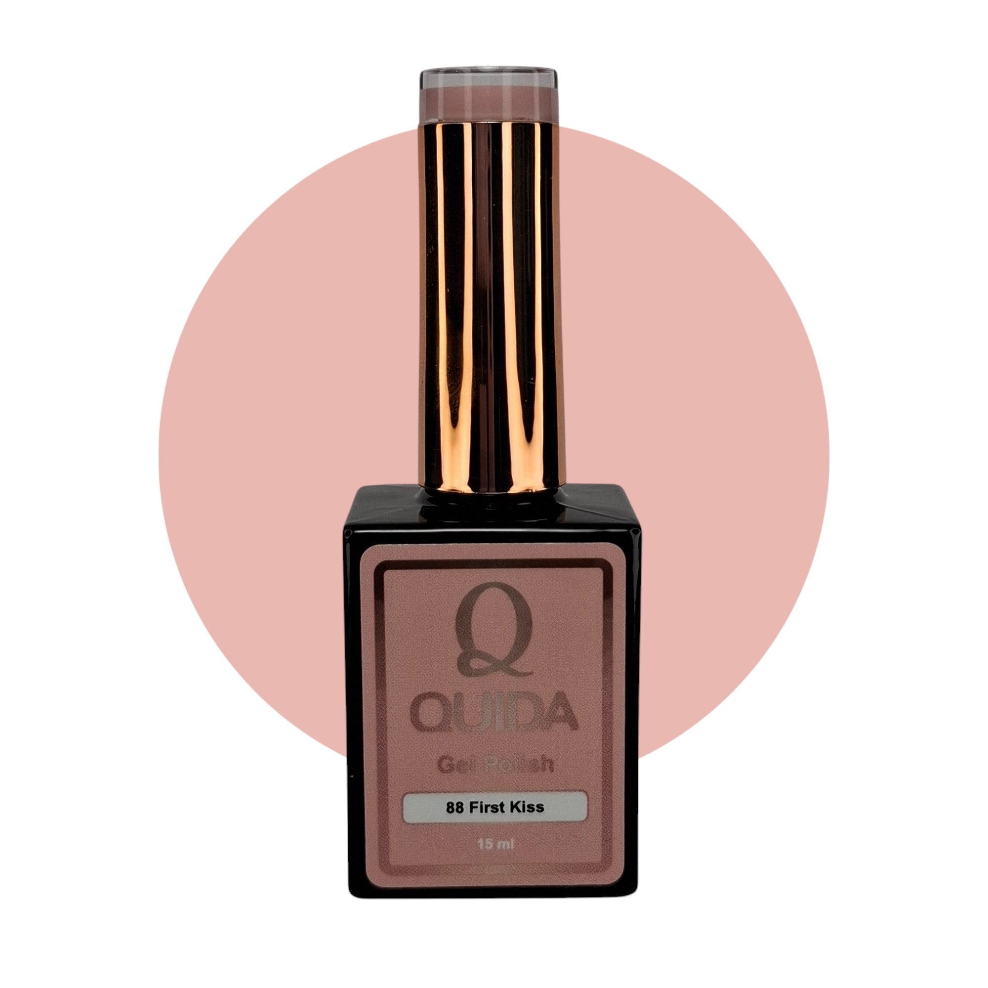 Gel Polish First Kiss #88 – Poederig Blush-Nude met Zacht Roze Gloed