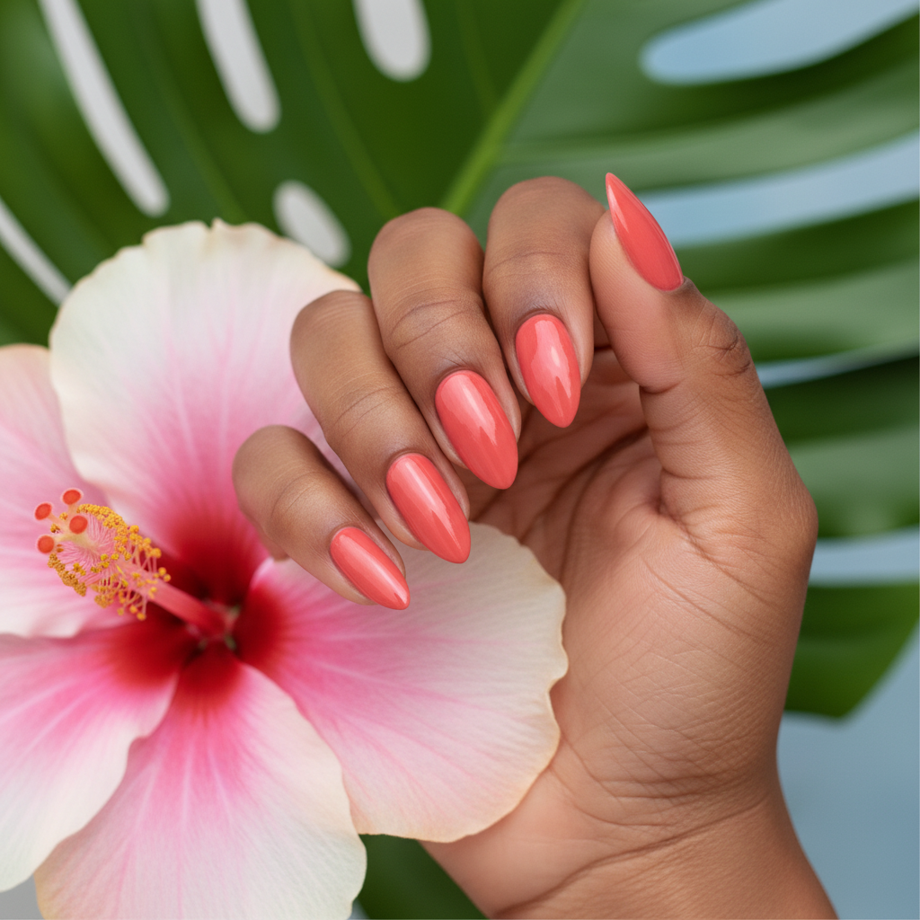 Hand met bloem