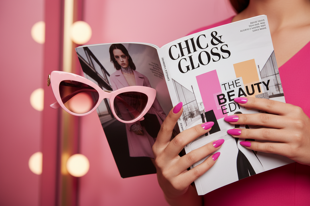 Electric Fuchsia #181 sfeerbeeld – handen met fashion accessoires