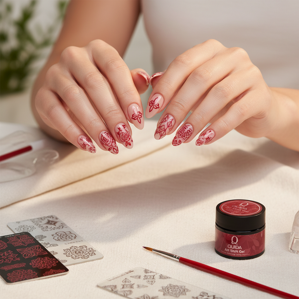 Lifestyle stempel effect met 2 handen