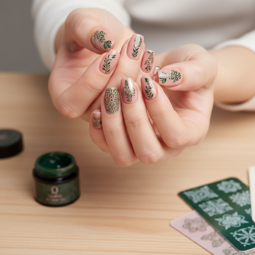 Lifestyle stempel effect met 2 handen